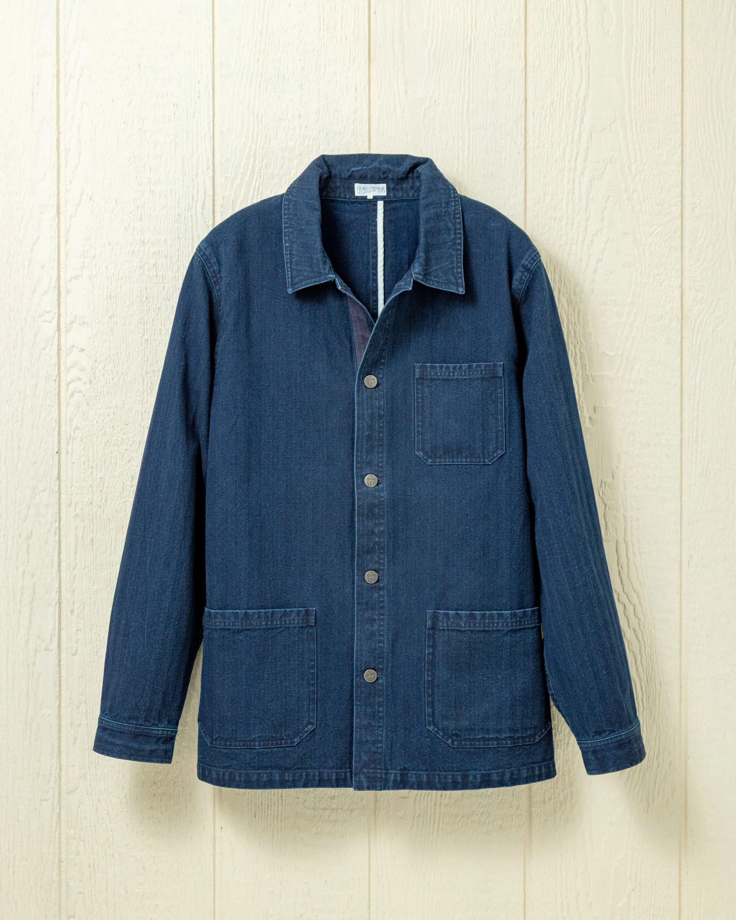 Yellowstone Work Jacket in Dark Wash Herringbone sold by Quaker Marine Supply product image thumbnail 2
