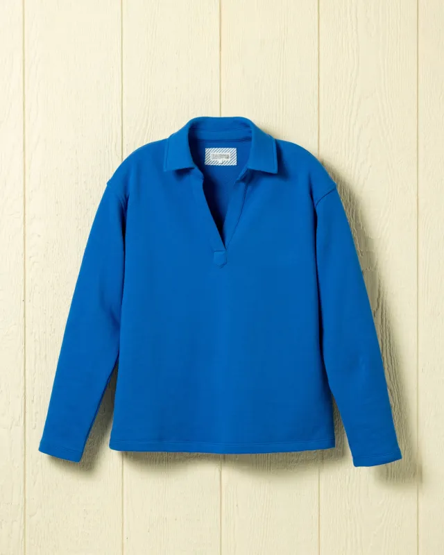 Inlet Pullover in Capri Loopback Terry made by Quaker Marine Supply