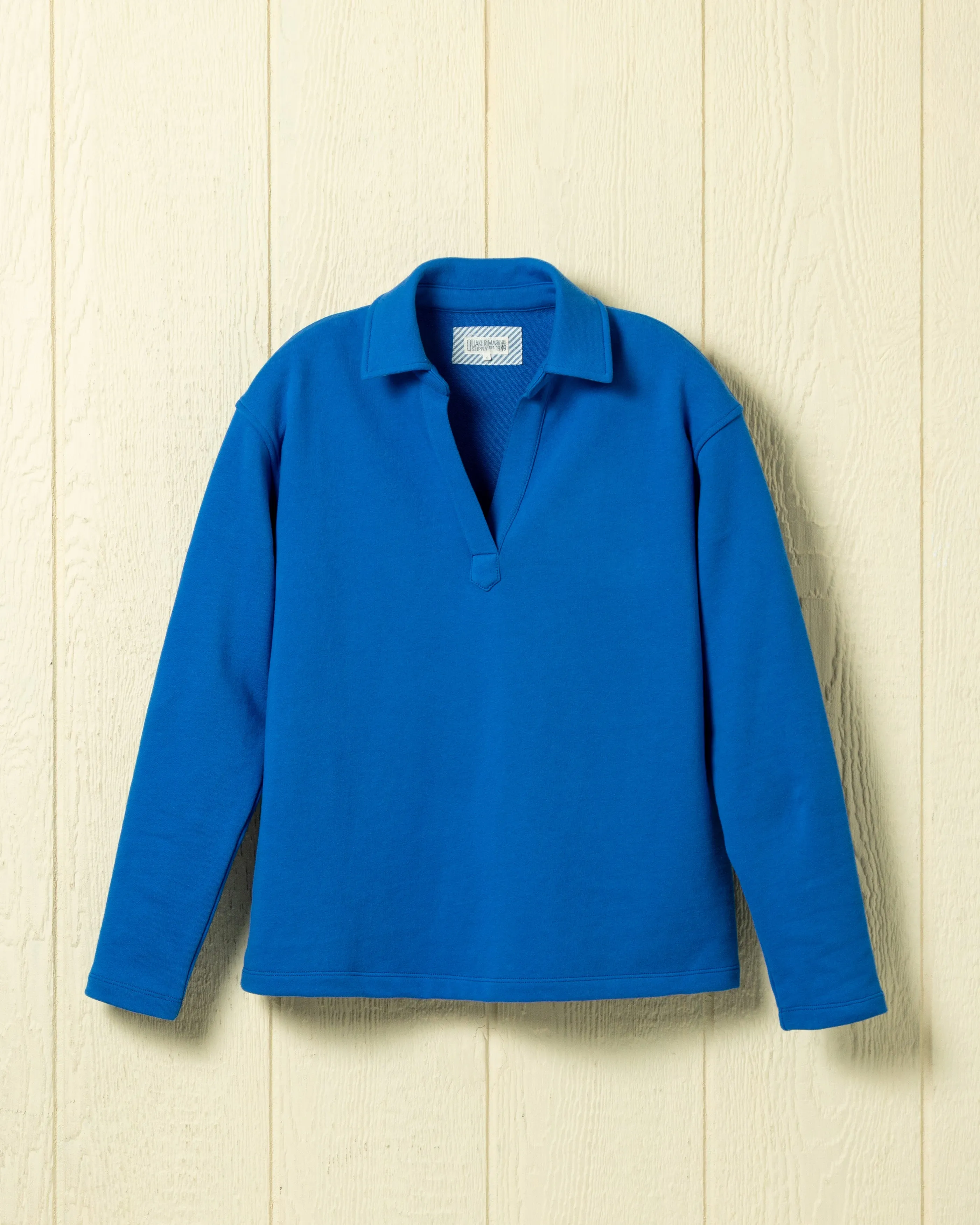 Inlet Pullover in Capri Loopback Terry sold by Quaker Marine Supply