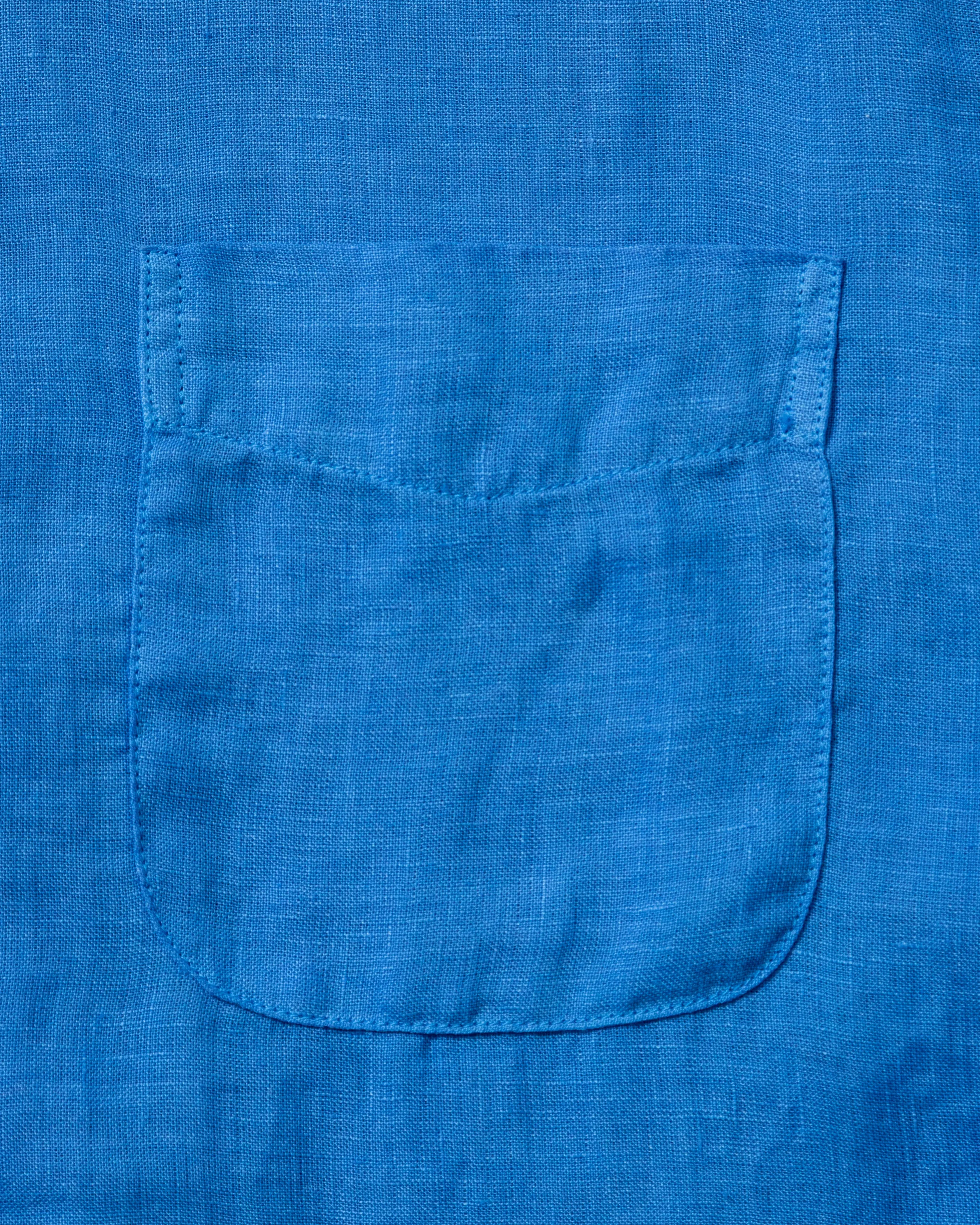 Garment Dyed Linen Shirt in French Blue sold by Quaker Marine Supply product image thumbnail 3