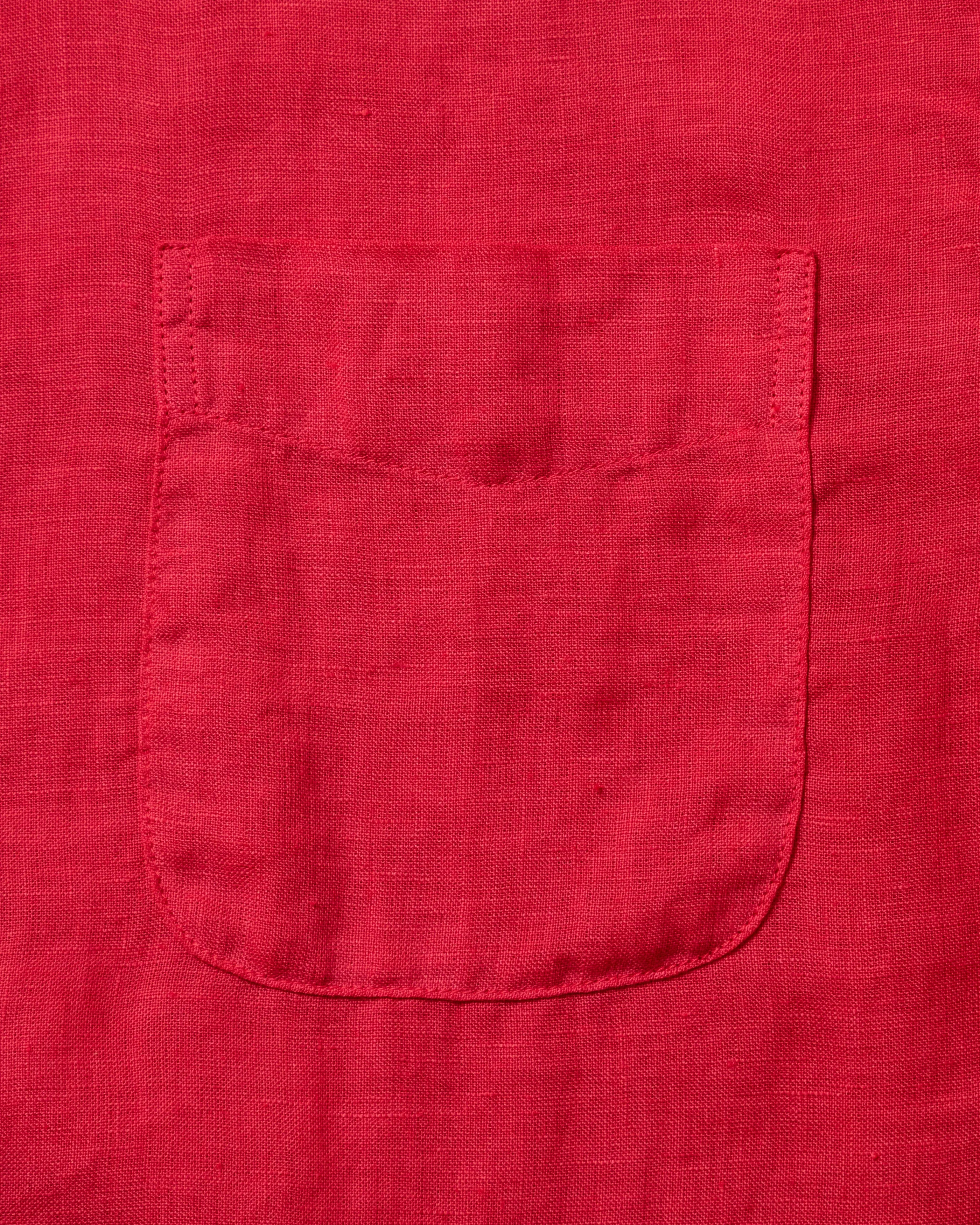 Garment Dyed Linen Shirt in Crimson sold by Quaker Marine Supply product image thumbnail 2