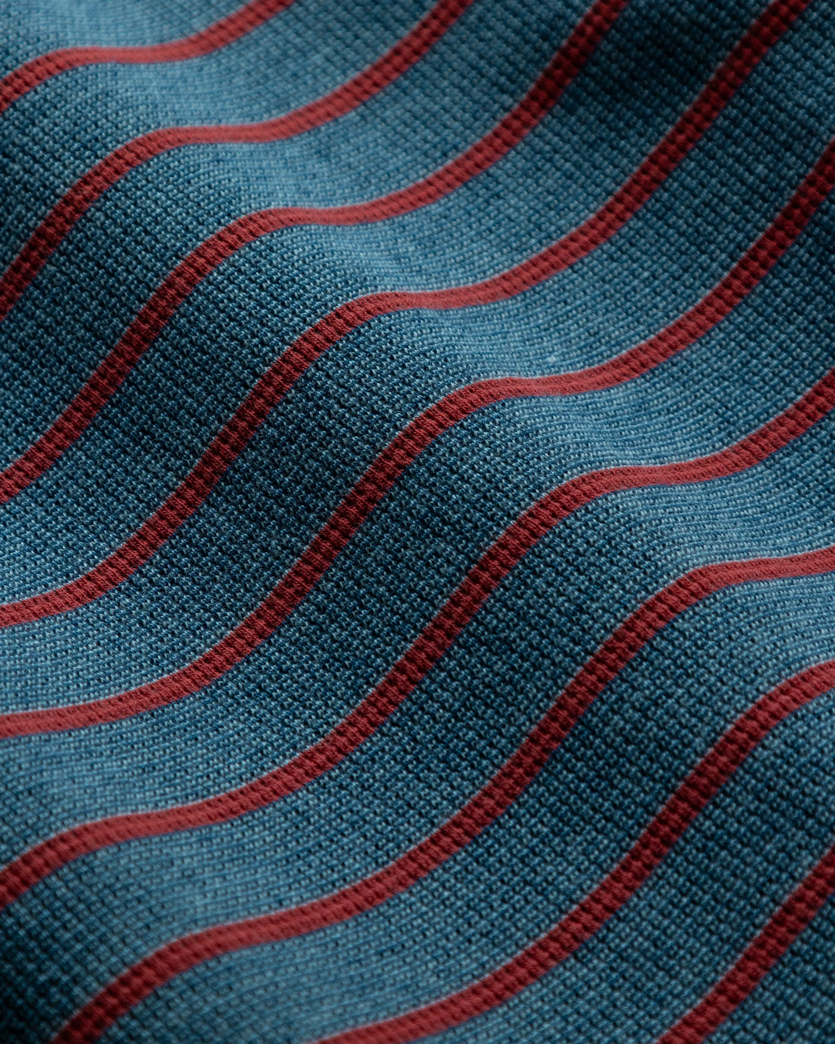 Indigo Inlet Pullover in Red/Navy Textured Knit sold by Quaker Marine Supply product image thumbnail 2