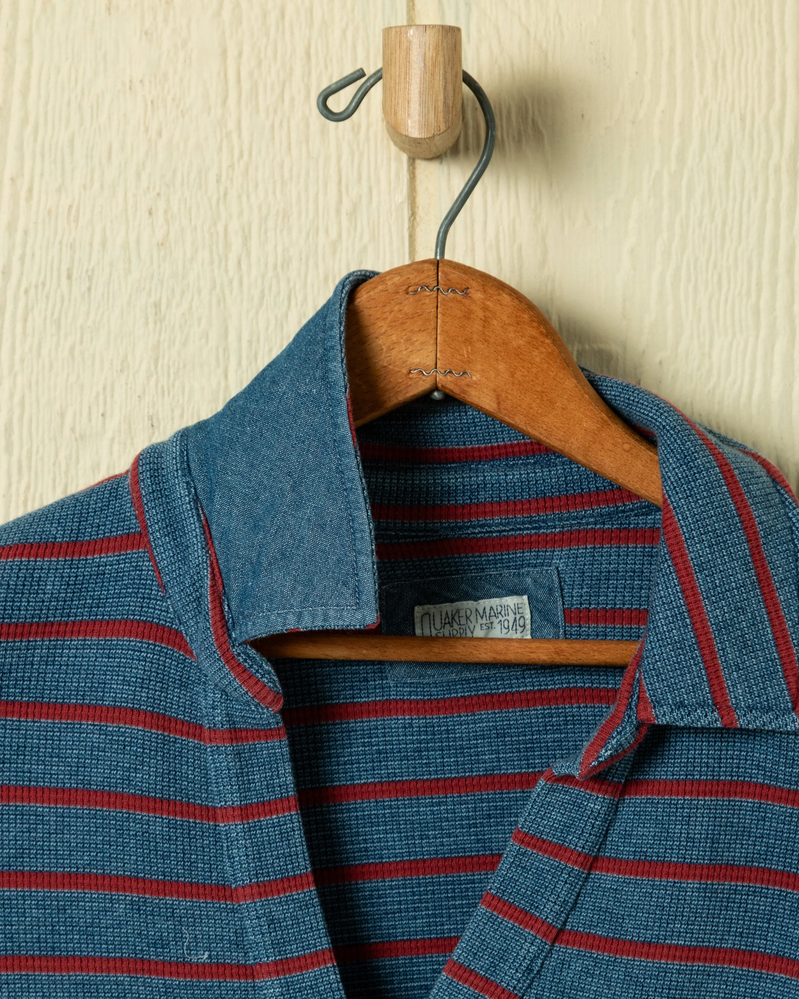 Indigo Inlet Pullover in Red/Navy Textured Knit sold by Quaker Marine Supply product image thumbnail 4
