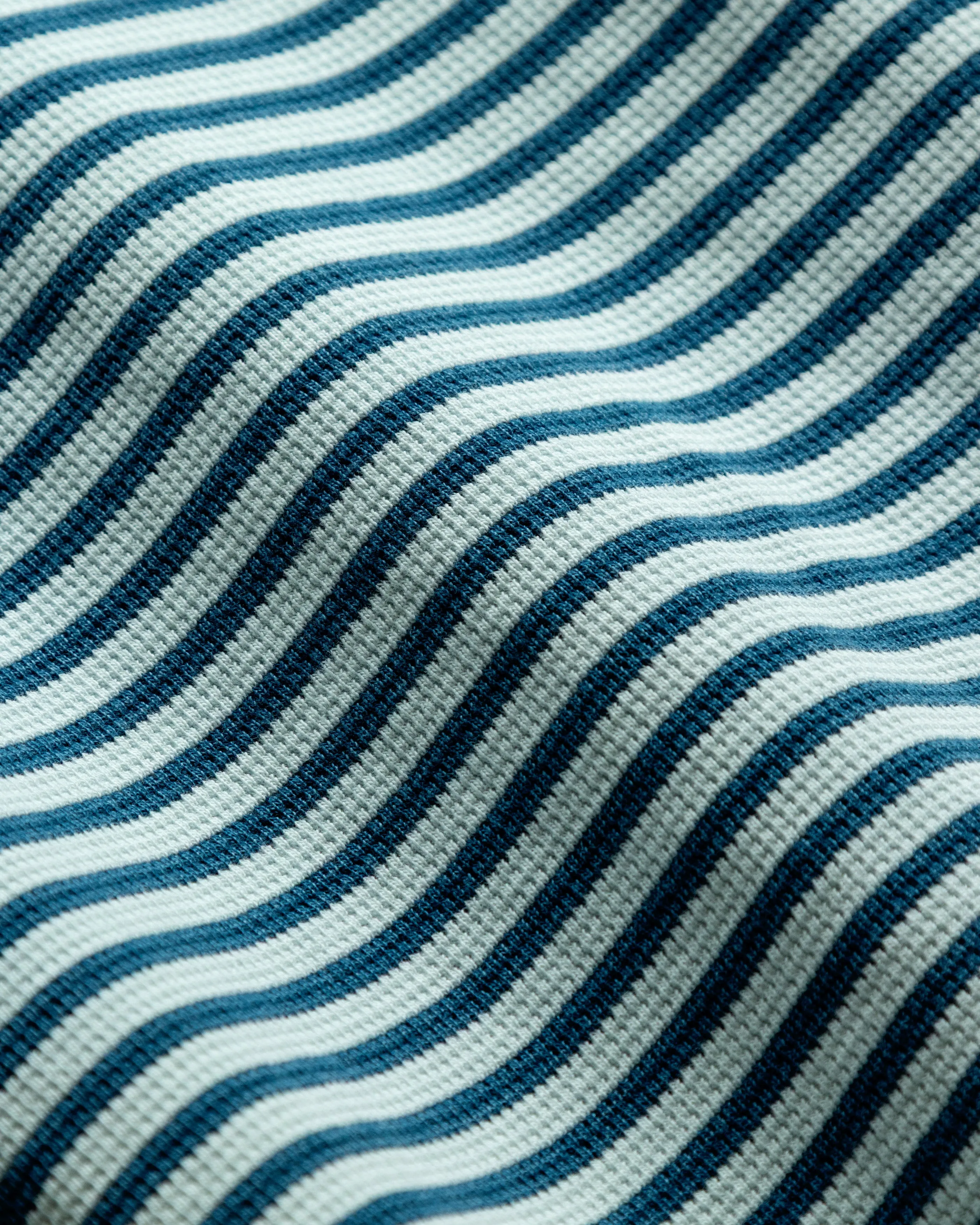Indigo Inlet Pullover in Blue/White Textured Knit sold by Quaker Marine Supply product image thumbnail 3