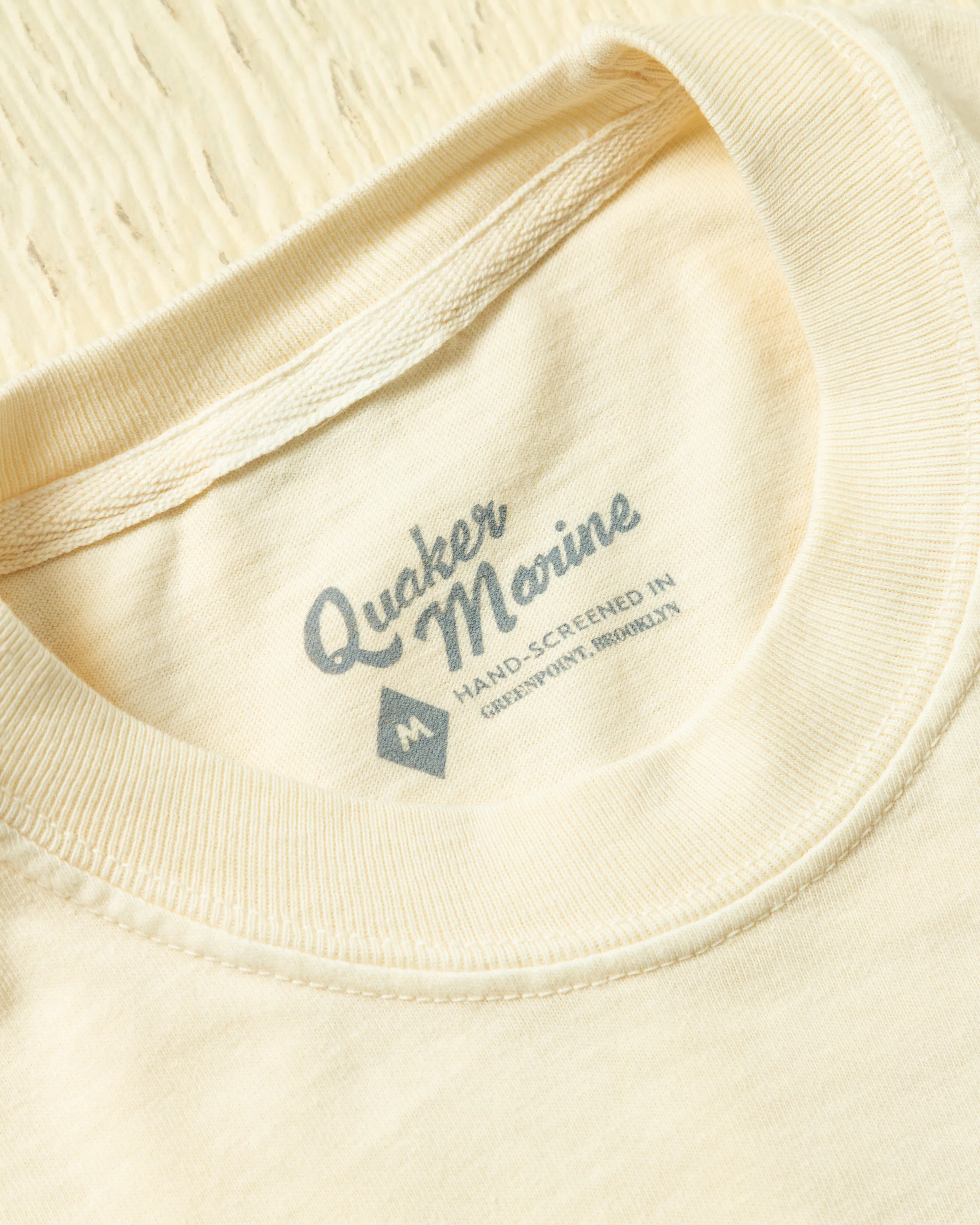 Heidarvatn x QMS Tee in Natural sold by Quaker Marine Supply product image thumbnail 5