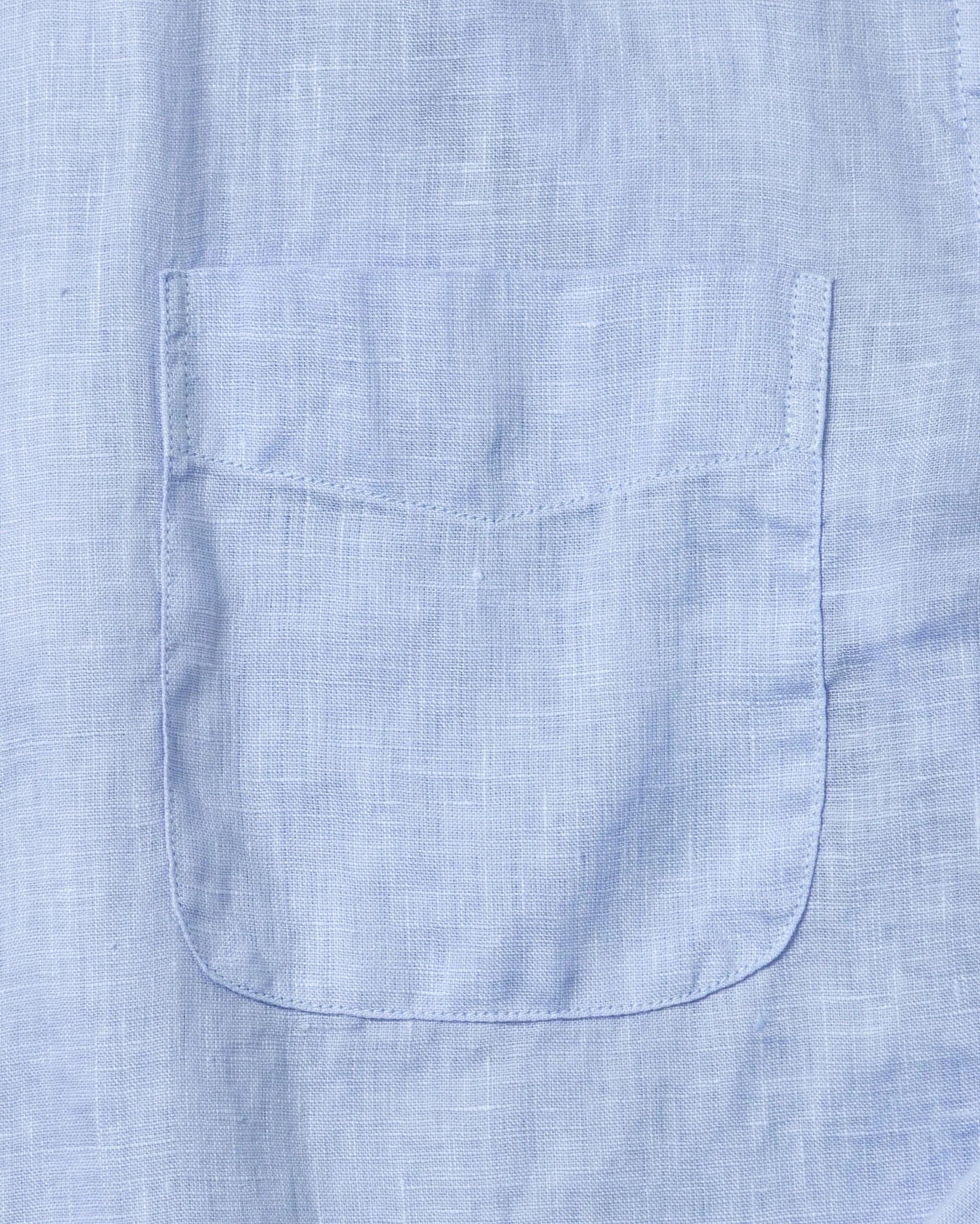 Women's Garment Dyed Linen Shirt in Lagoon sold by Quaker Marine Supply product image thumbnail 3