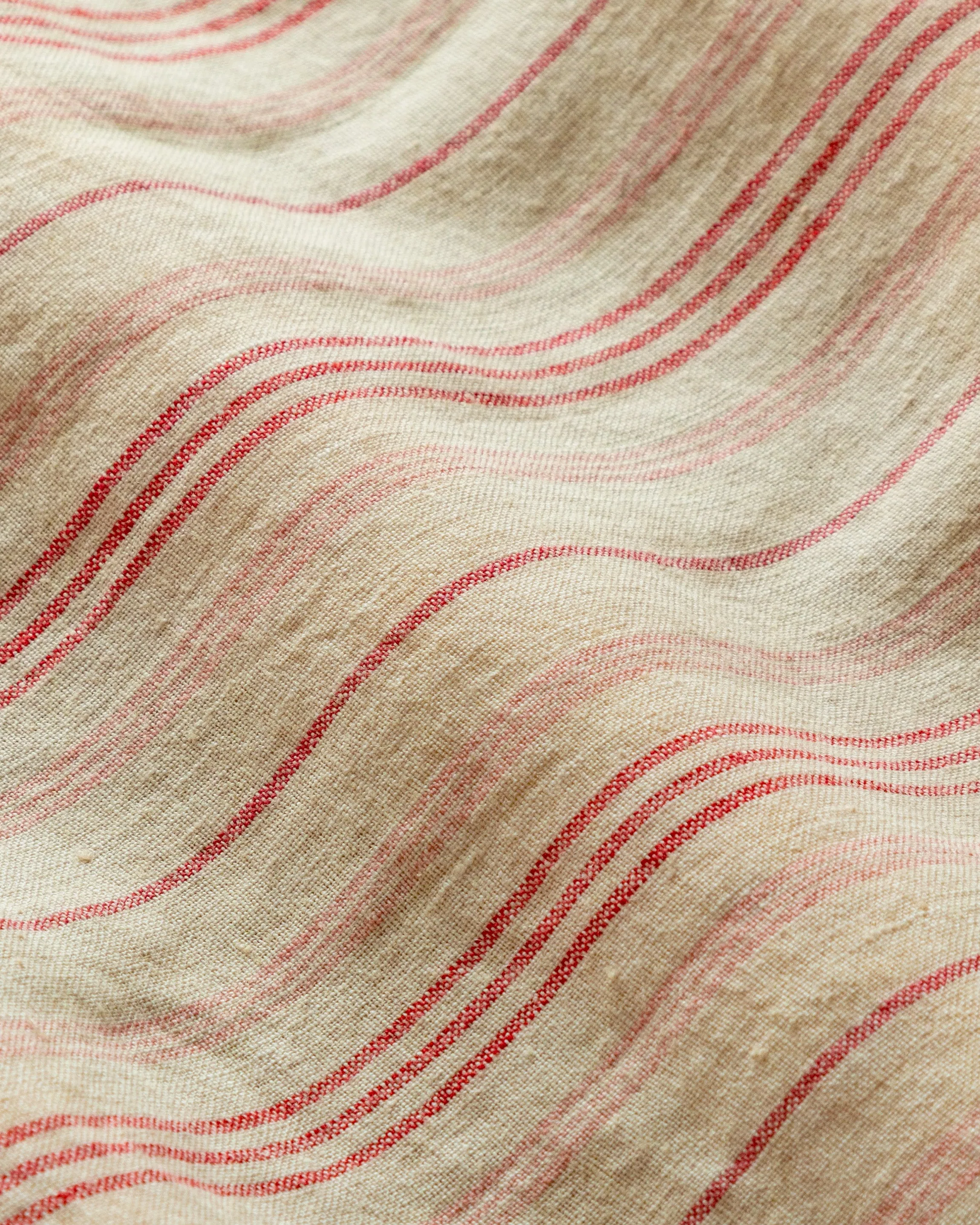 Antique Cotton Linen Variable Stripe Shirt in Faded Red sold by Quaker Marine Supply product image thumbnail 2