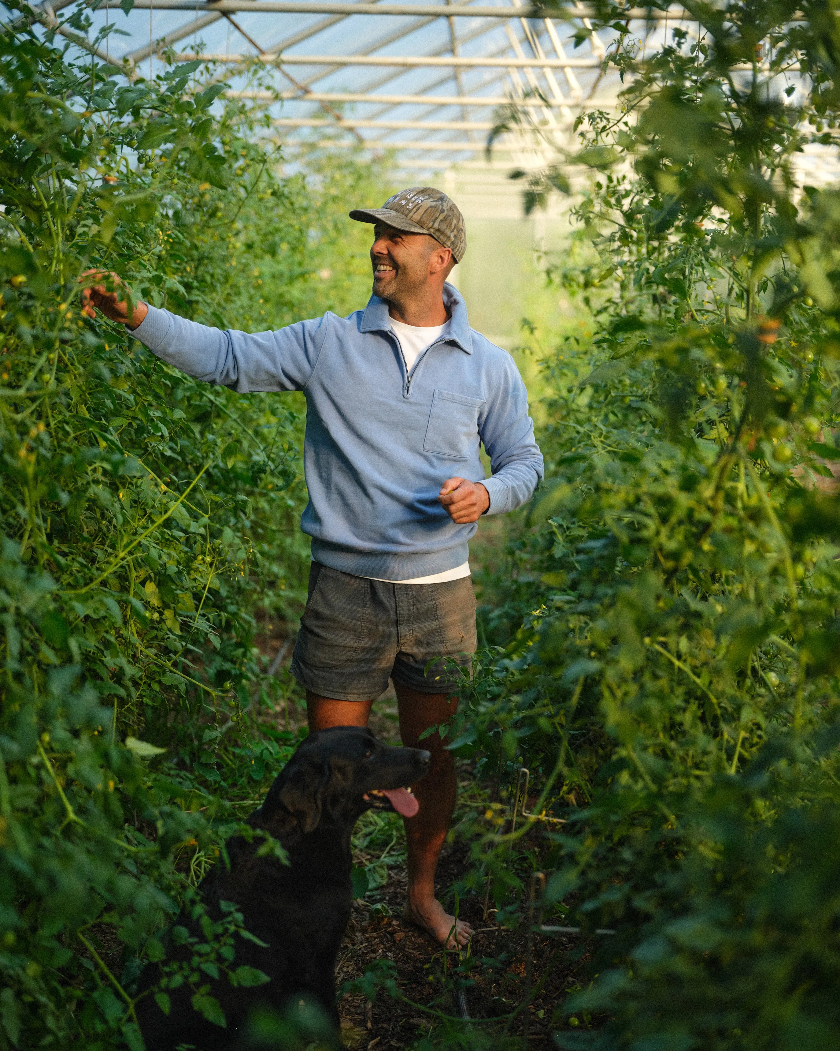 Salt Washed Chilmark 1/4 Zip Pullover in Chambray sold by Quaker Marine Supply product image thumbnail 5