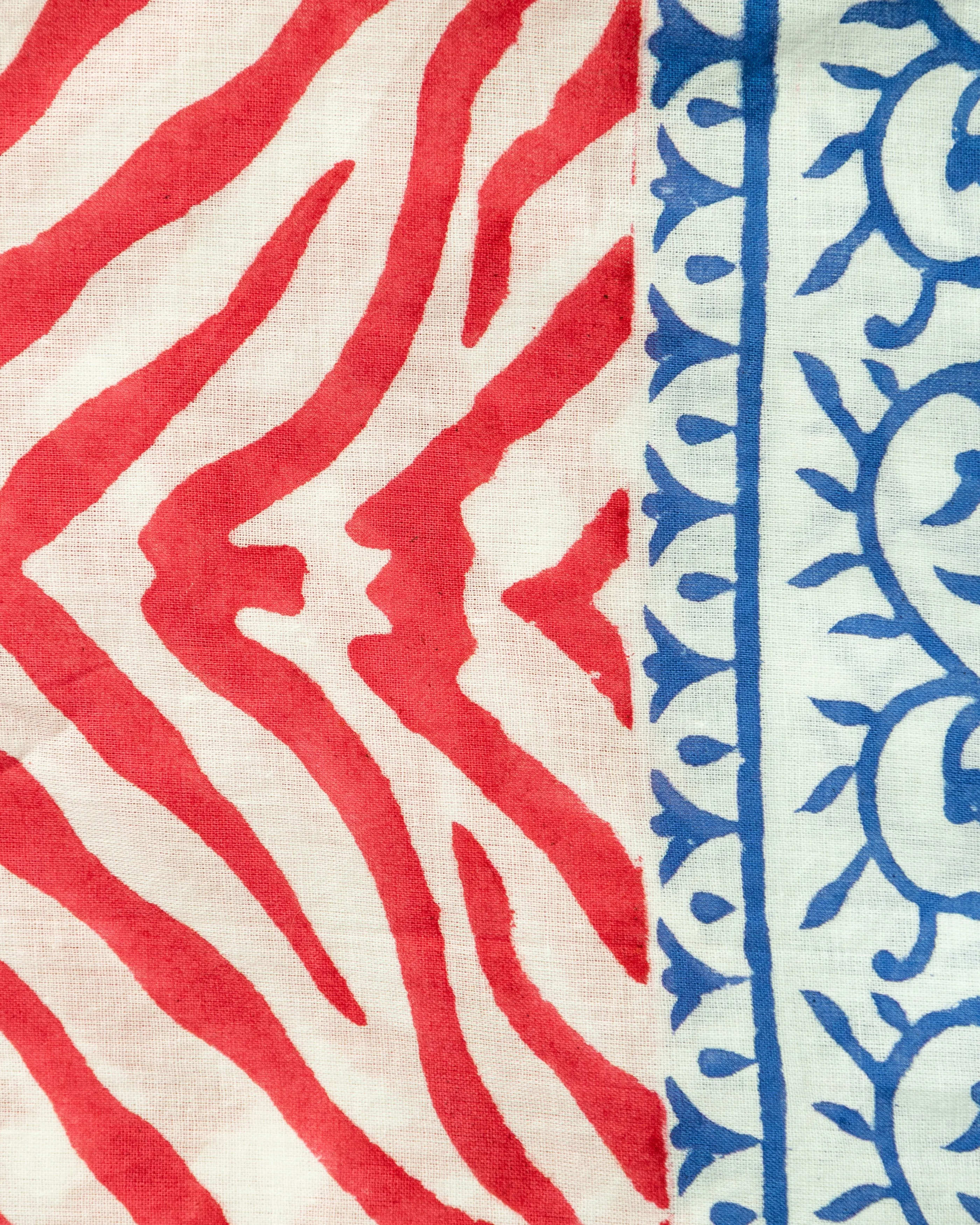 Hand Blocked Bandana in Abstract Zebra sold by Quaker Marine Supply product image thumbnail 2