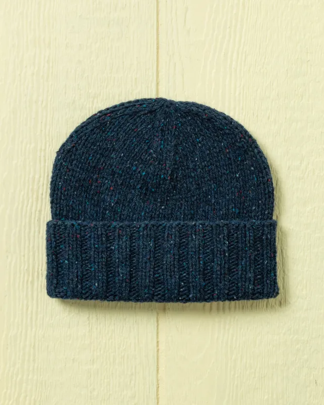 Inverness Wool Watch Cap in Navy made by Quaker Marine Supply