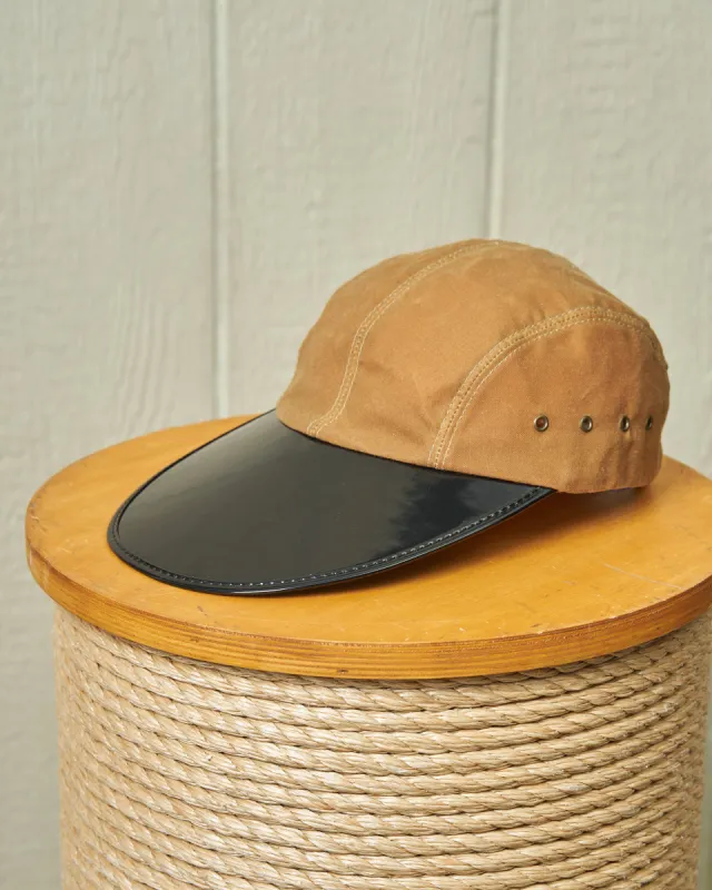 Oysterman in Acorn Waxed Canvas sold by Quaker Marine Supply