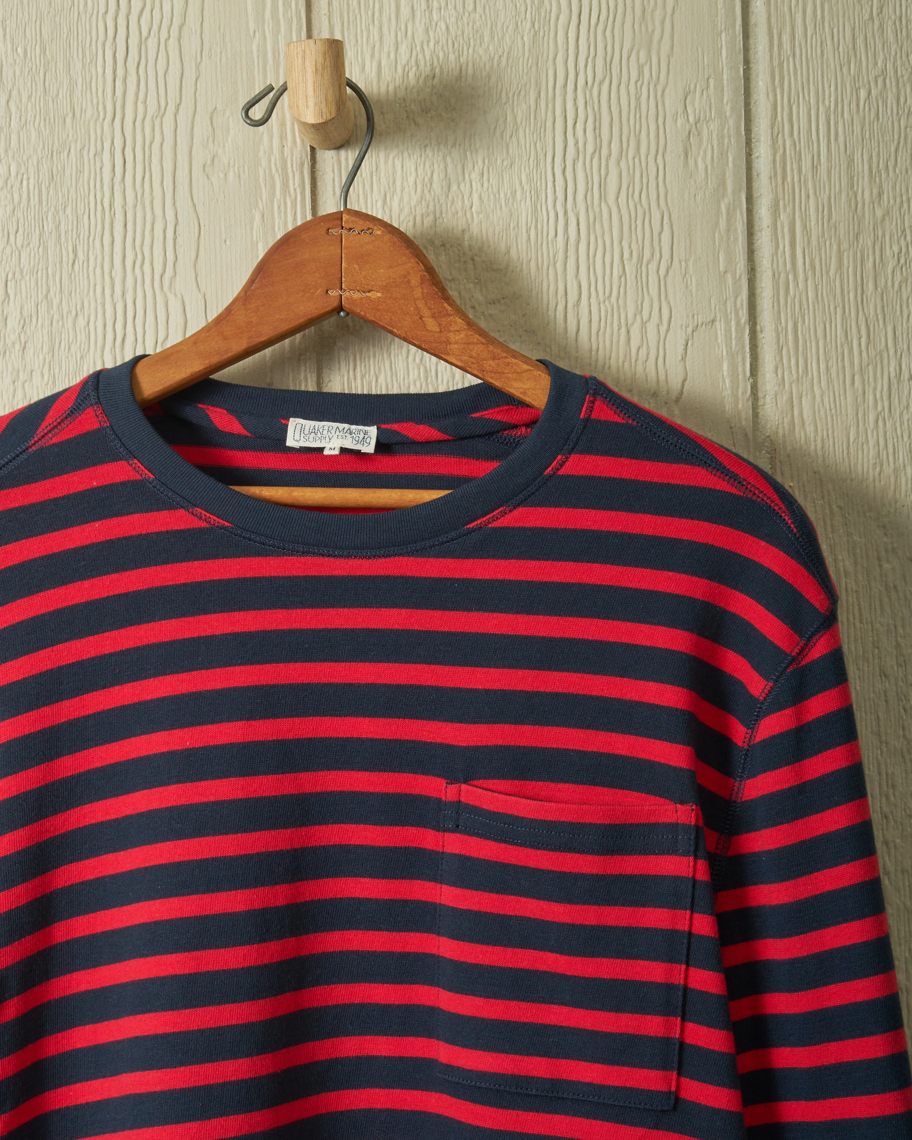 Mariner Knit Shirt in Red/Navy sold by Quaker Marine Supply product image thumbnail 3