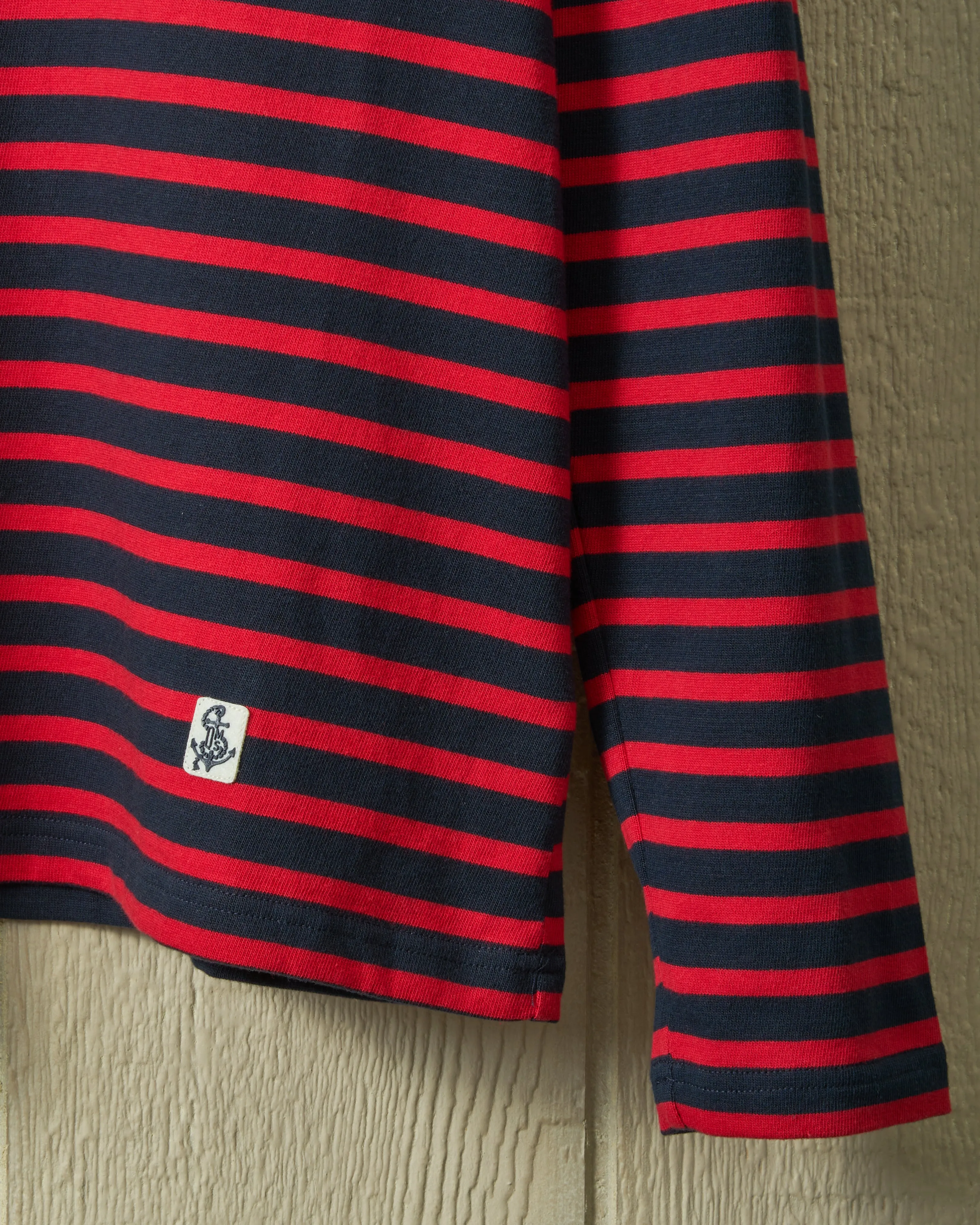 Mariner Knit Shirt in Red/Navy sold by Quaker Marine Supply product image thumbnail 5