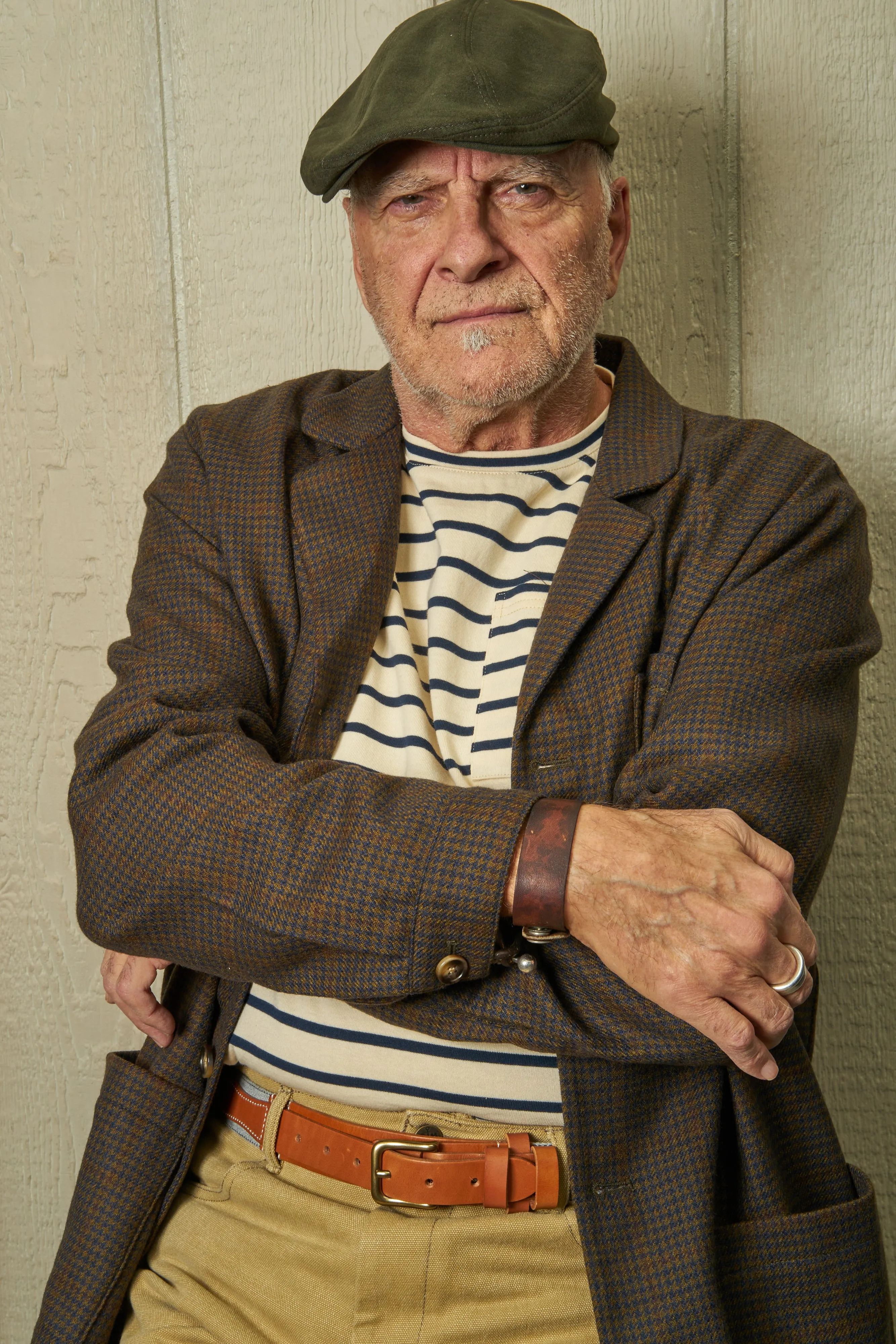 Wool Loafer Jacket in Navy/Acorn Houndstooth sold by Quaker Marine Supply product image thumbnail 3