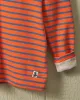 Acadia Polo in Coral/Mid-Blue Loopback Terry sold by Quaker Marine Supply