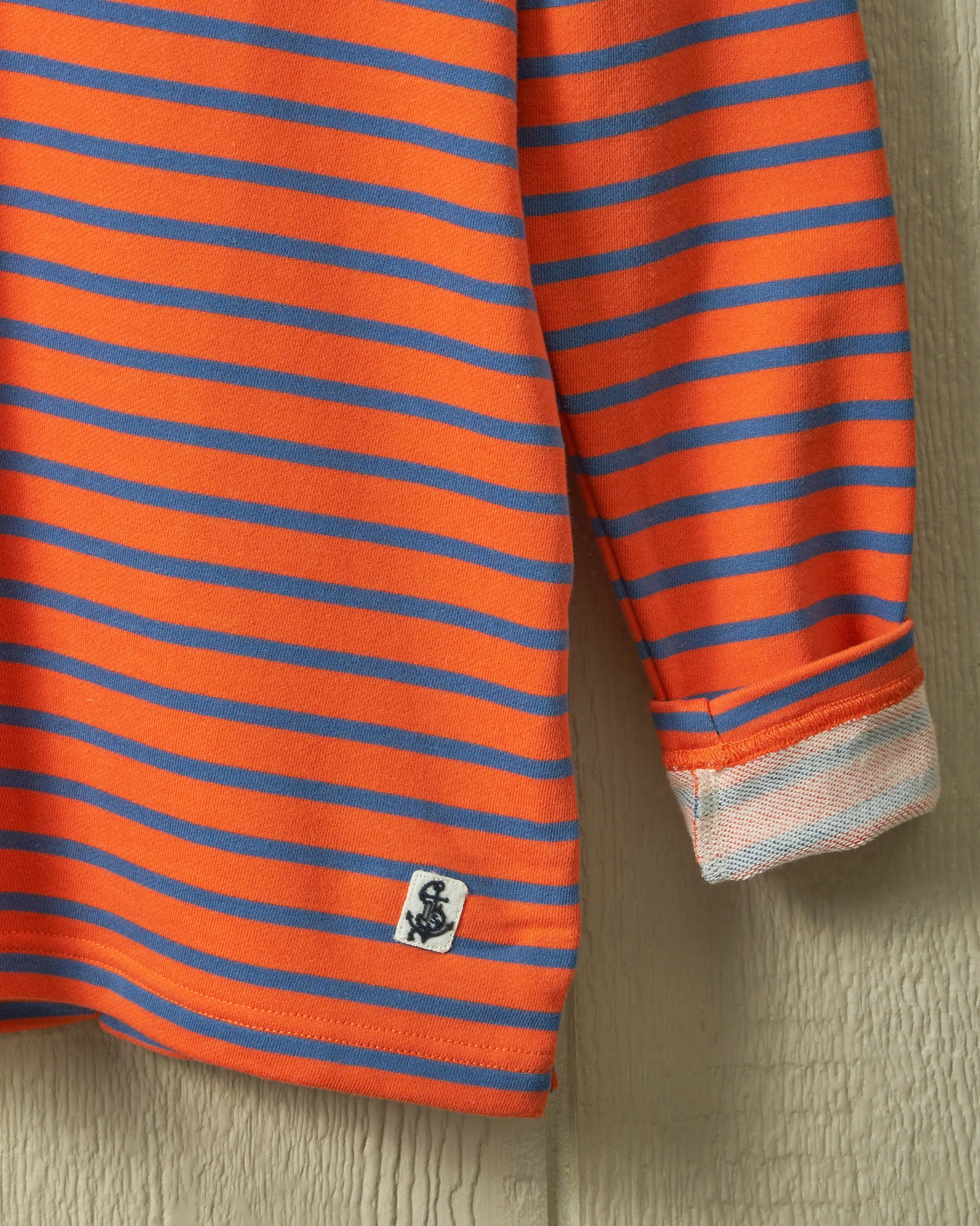 Acadia Polo in Coral/Mid-Blue Loopback Terry sold by Quaker Marine Supply product image thumbnail 3