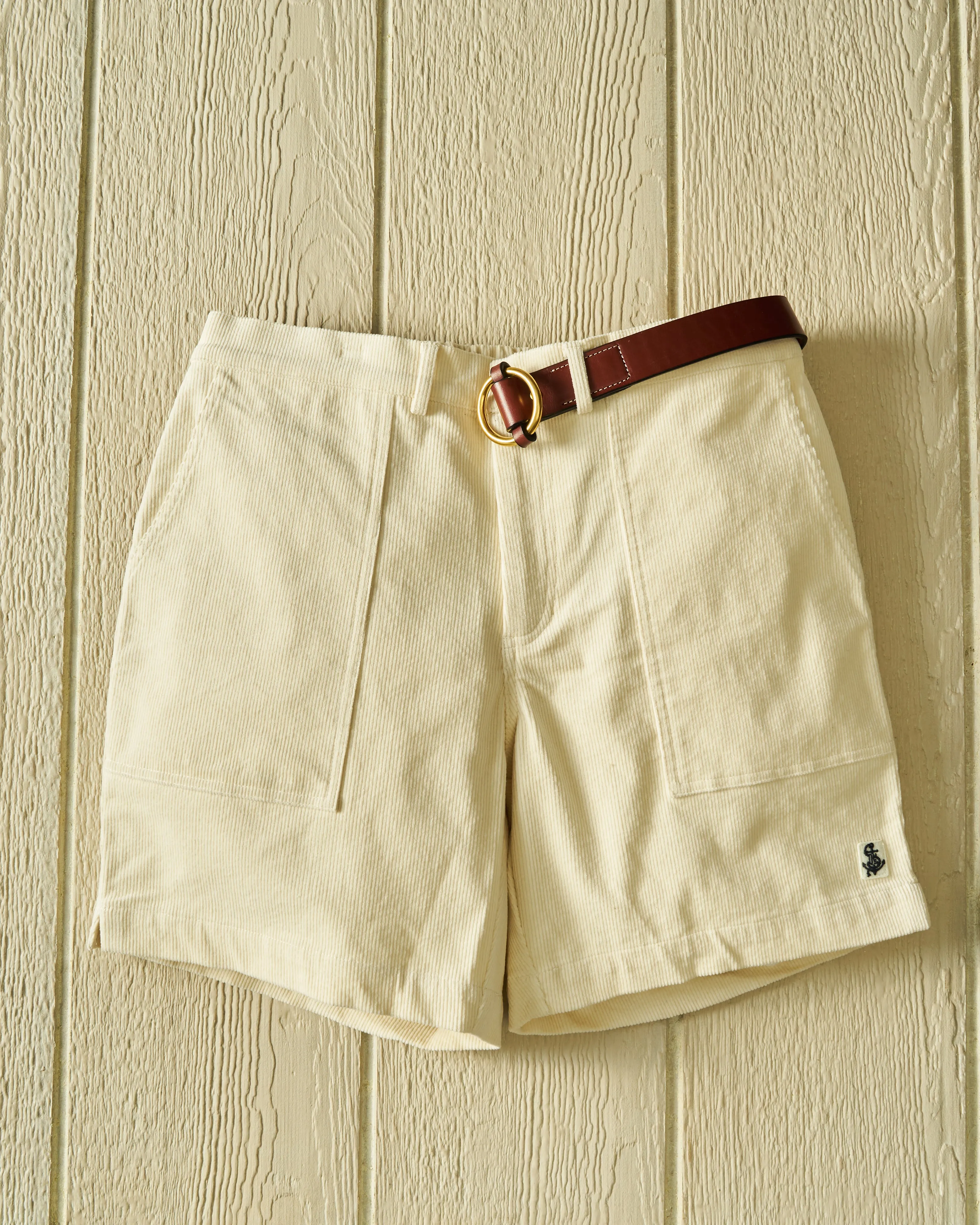 Ventura Short In Natural Corduroy sold by Quaker Marine Supply