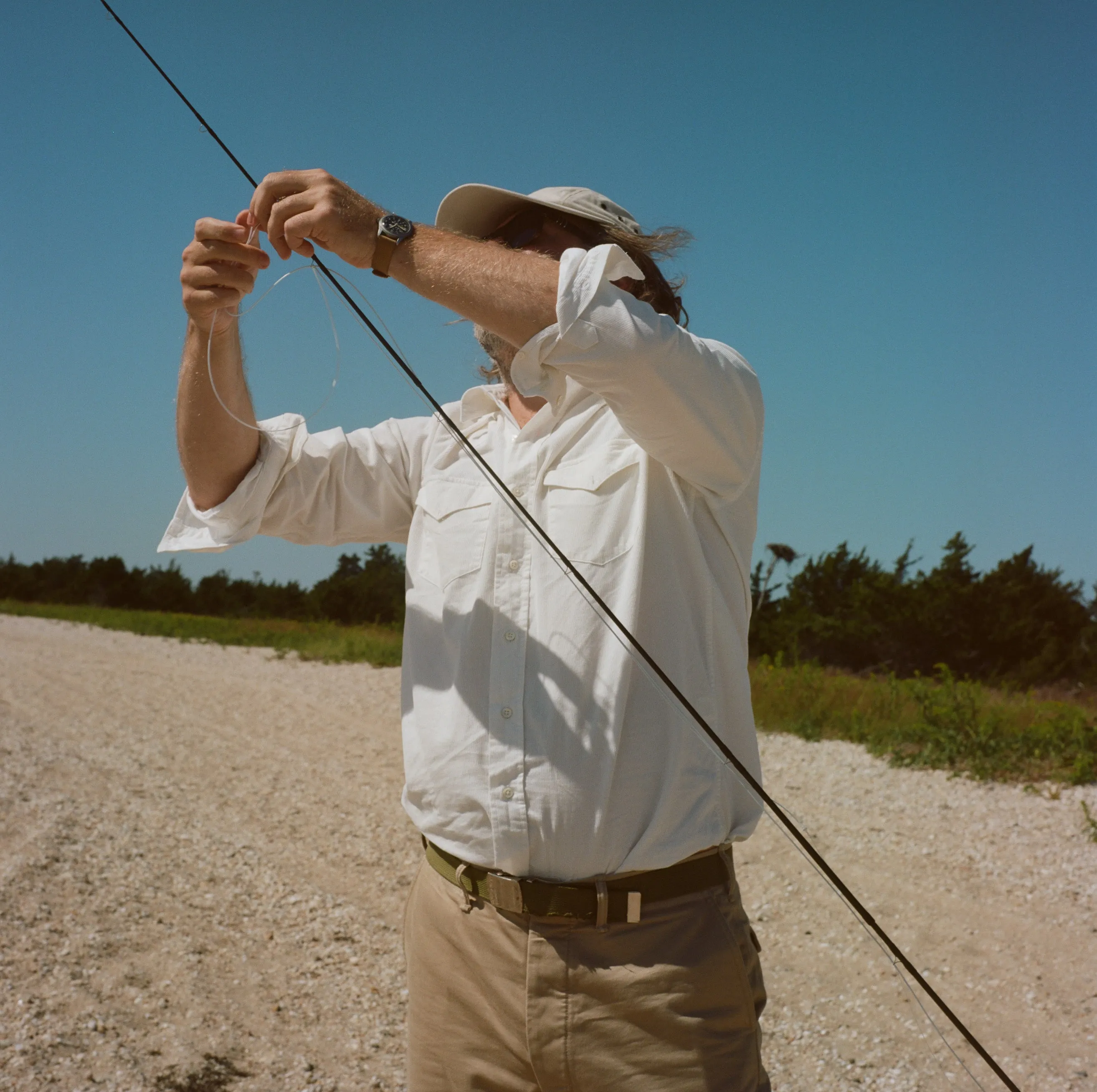 Western Sea-Washed Shirt in White Pinwale Corduroy sold by Quaker Marine Supply product image thumbnail 4