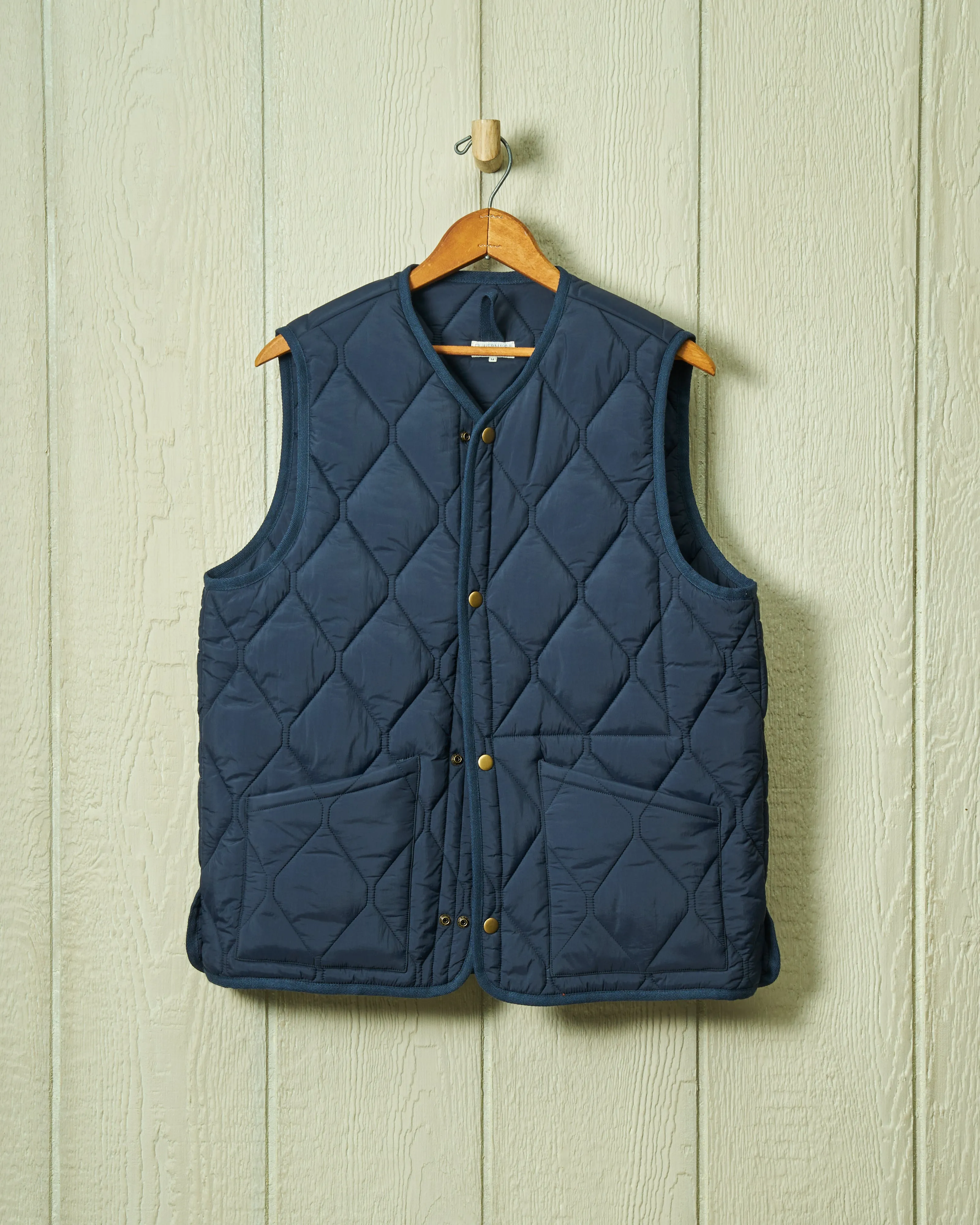 Quilted Vest in Navy sold by Quaker Marine Supply