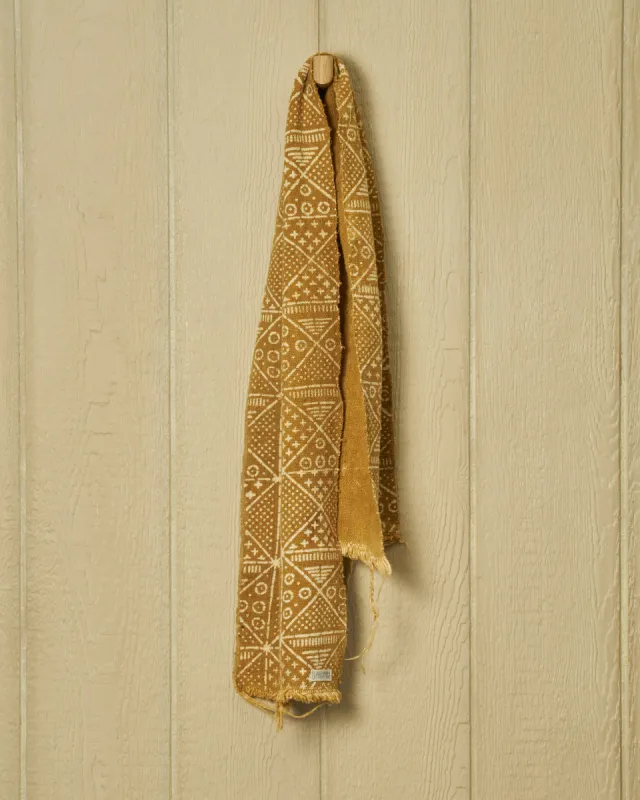 Mud Cloth Scarf in Turmeric sold by Quaker Marine Supply
