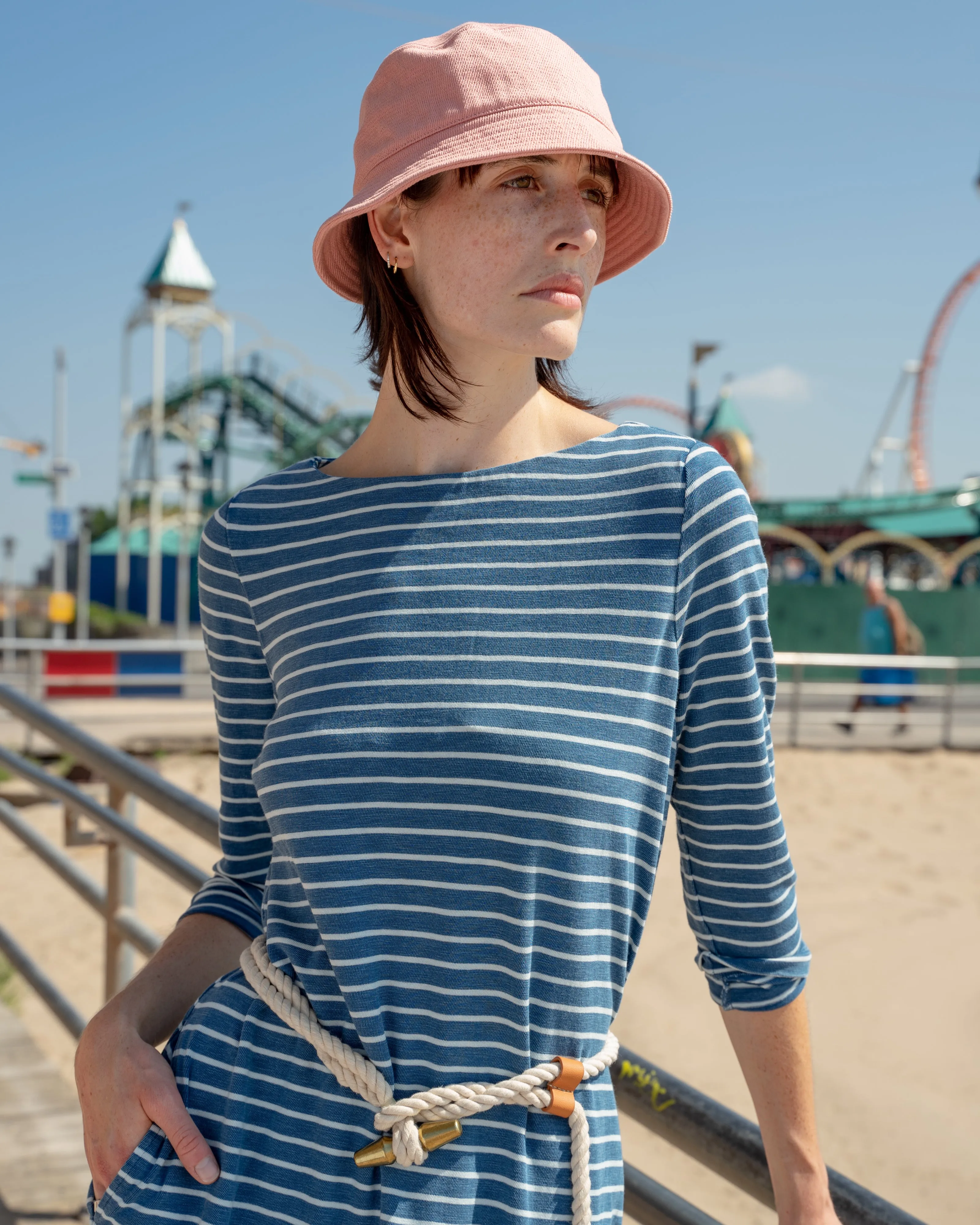Women's French Sailor Dress in 3/4" Blue/White sold by Quaker Marine Supply product image thumbnail 3