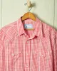 Western Sea-Washed Shirt in Red Glen Plaid sold by Quaker Marine Supply