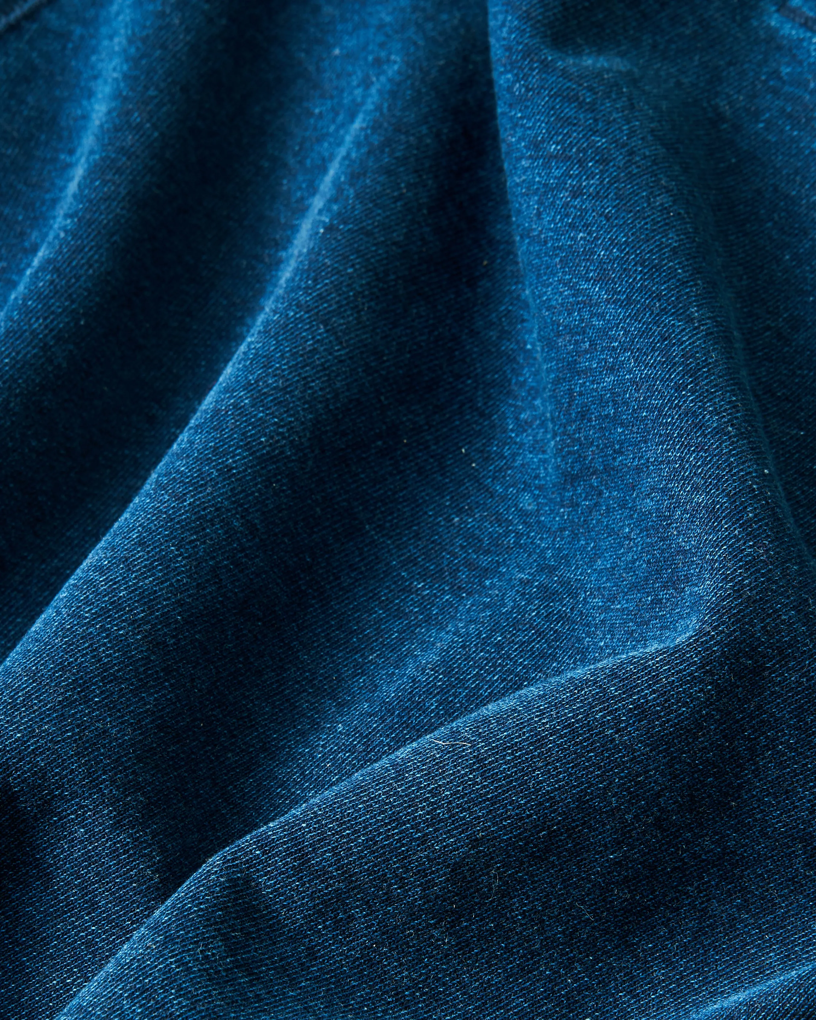 Acadia Polo in Dark Wash Indigo Loopback Terry sold by Quaker Marine Supply product image thumbnail 4