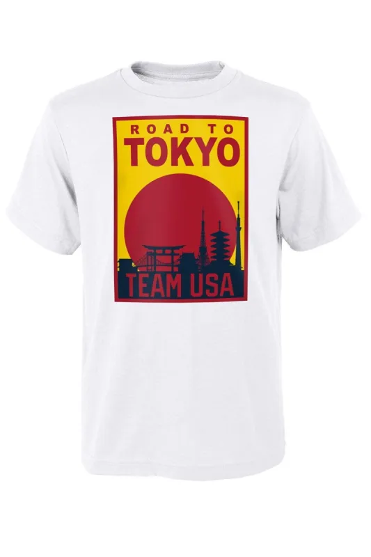 Official Team USA Road To Tokyo Sunrise Tee sold by Boathouse Sports