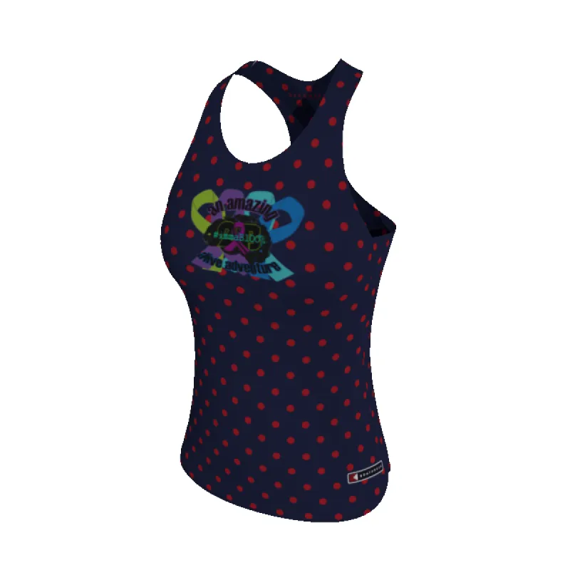 Running Polka Dot Women's Comfort-Dri Tank. (x 24) sold by Boathouse Sports