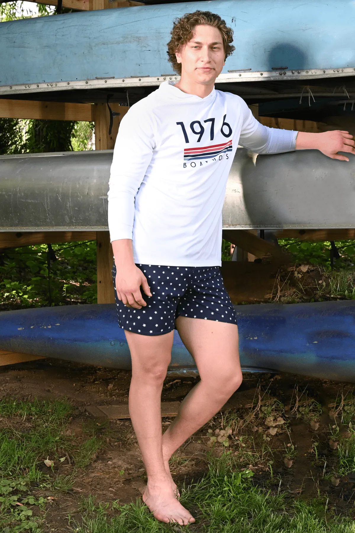 Unisex UV Protection 1976 Long Sleeve Hoodie sold by Boathouse Sports product image thumbnail 2