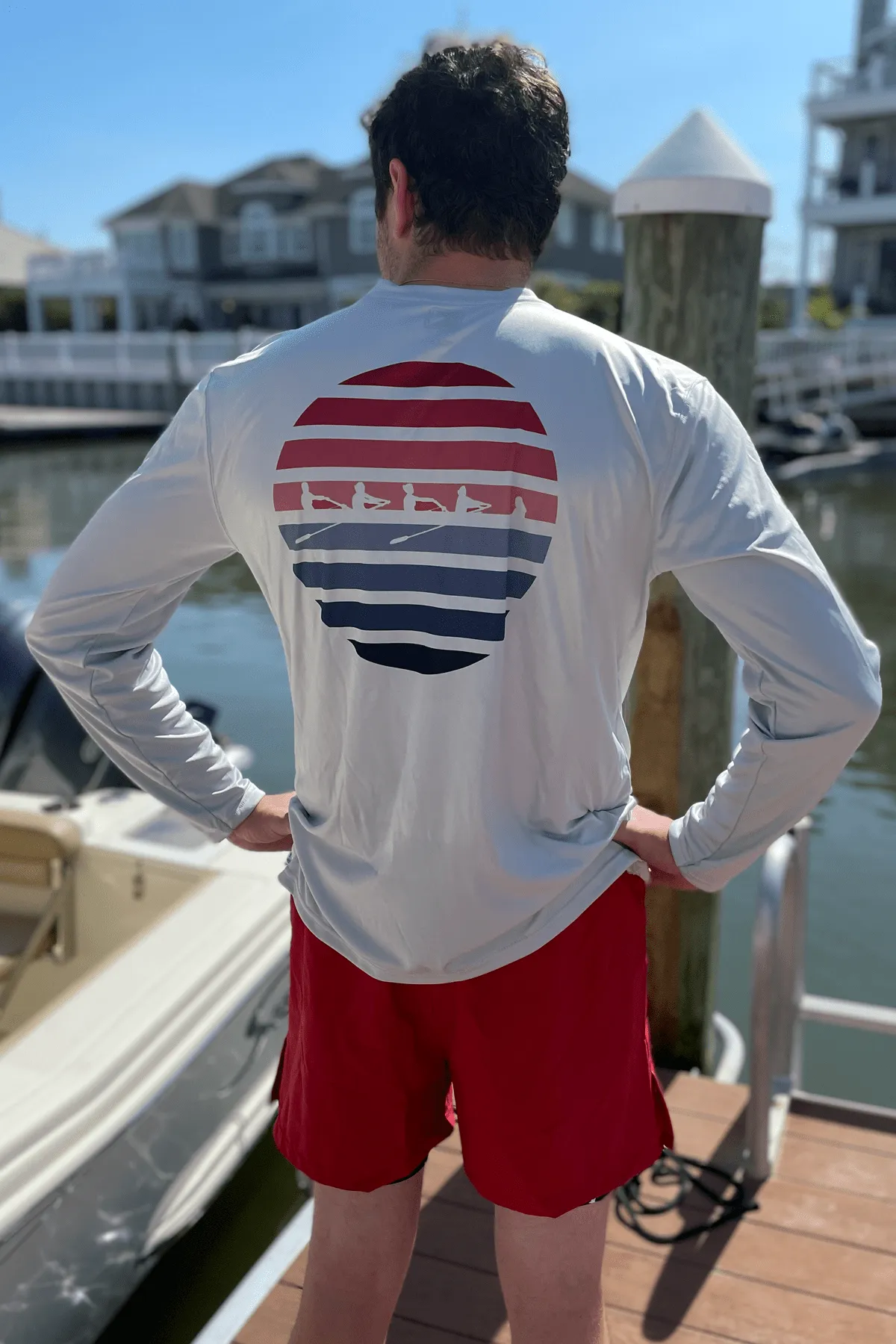 Unisex UV Protection Sunset Row Long Sleeve sold by Boathouse Sports product image thumbnail 3
