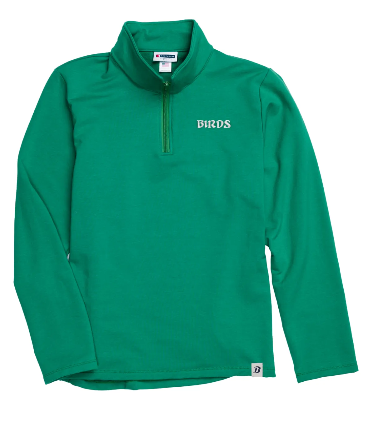 Mens Birds Cotton Fleece Quarter Zip Long Sleeve sold by Boathouse Sports