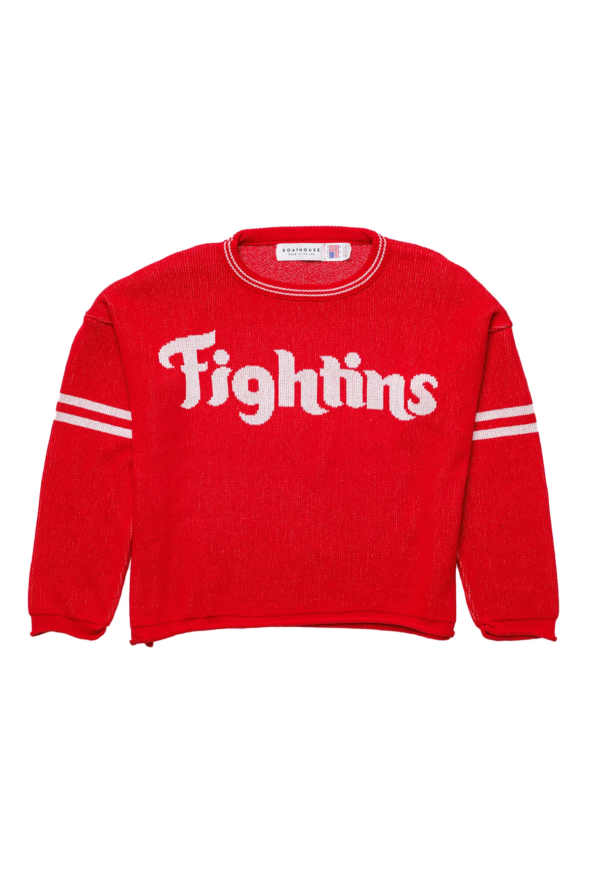 Women's Fightins Knit Cropped Crew sold by Boathouse Sports