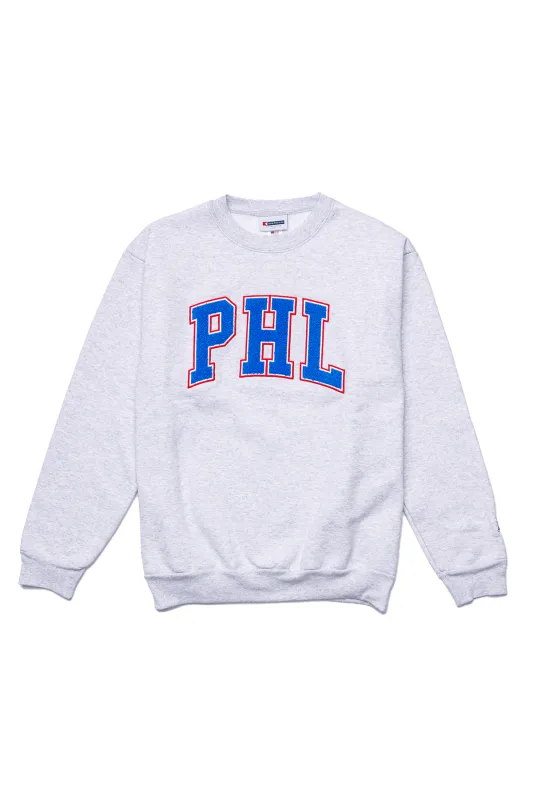 BOATHOUSE BLUE PHL CHENILLE CREWNECK sold by Boathouse Sports