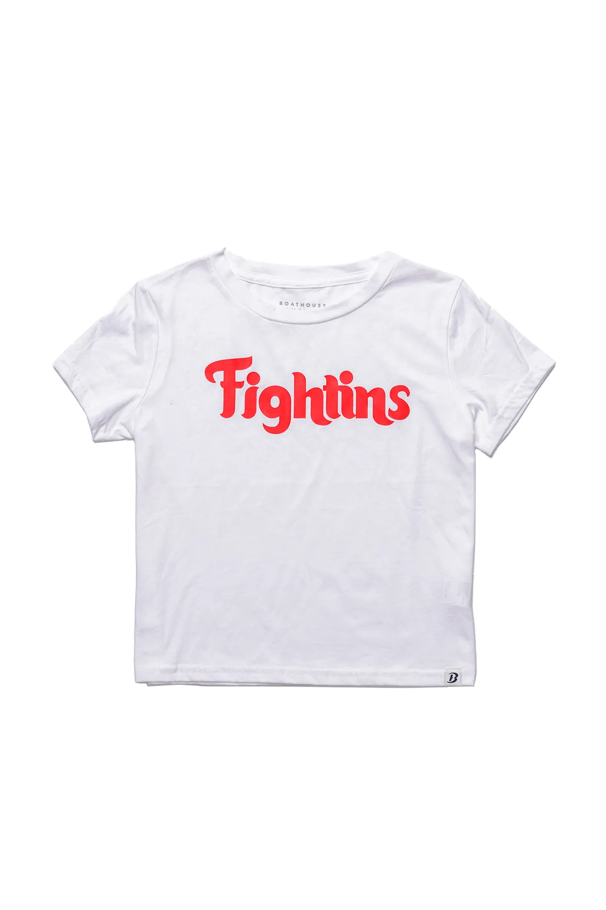 WOMEN'S CROPPED "Fightins' T-SHIRT sold by Boathouse Sports