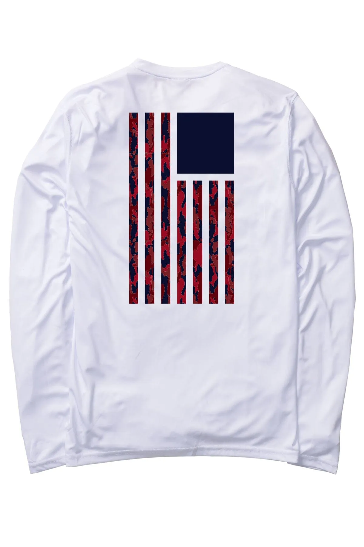 Unisex UV Protection Camo Flag Long Sleeve sold by Boathouse Sports