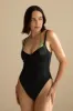 The Amalfi Underwire One Piece - Matte Black sold by Londre Bodywear