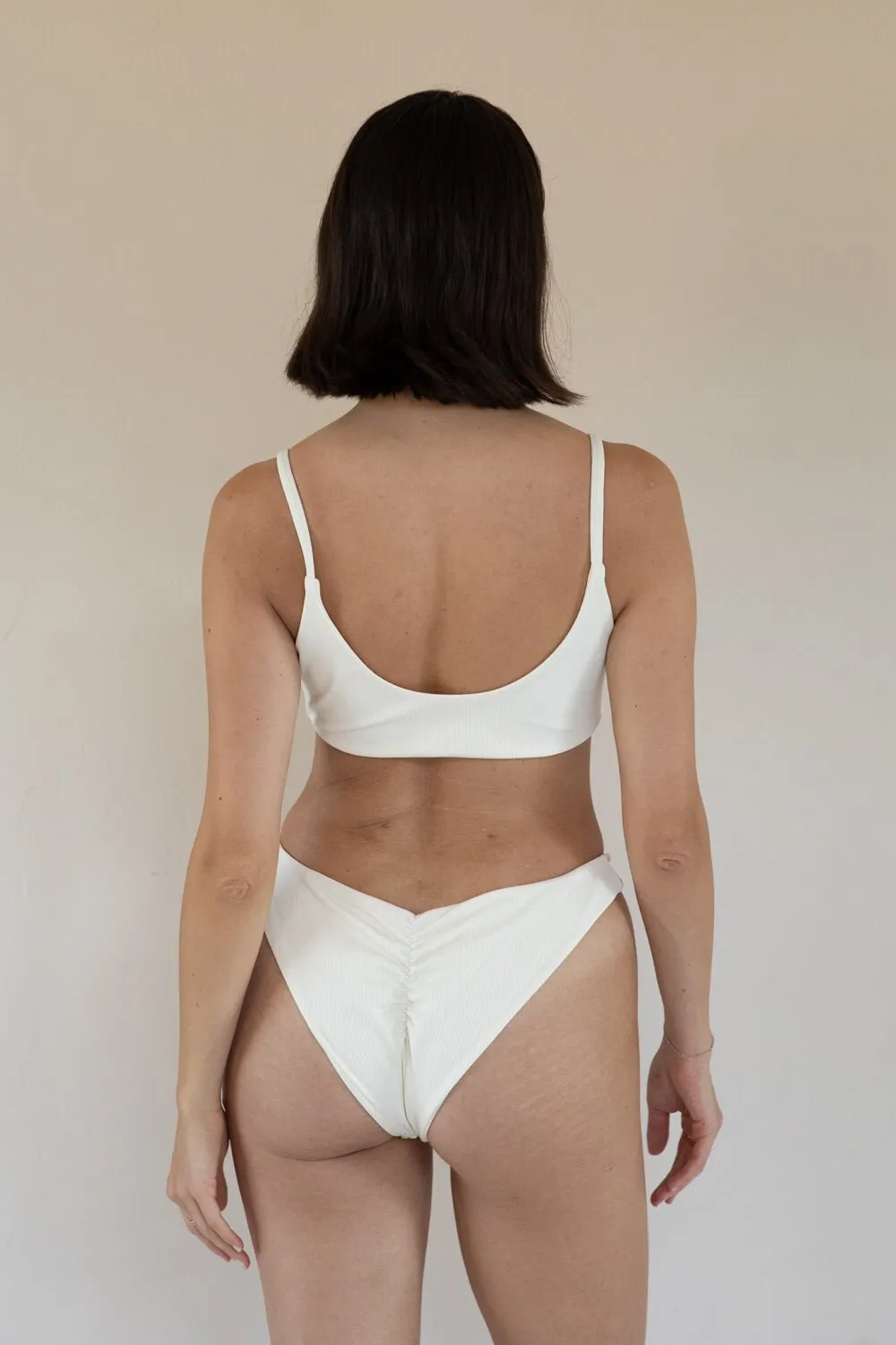 The Bralette Top - Ribbed Cream sold by Londre Bodywear product image thumbnail 4
