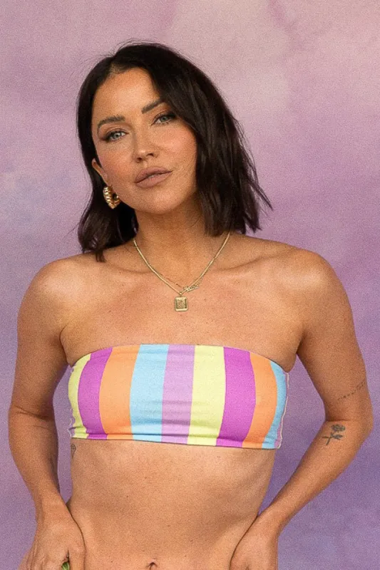 The Bandeau - Rainbow Stripe made by Londre Bodywear