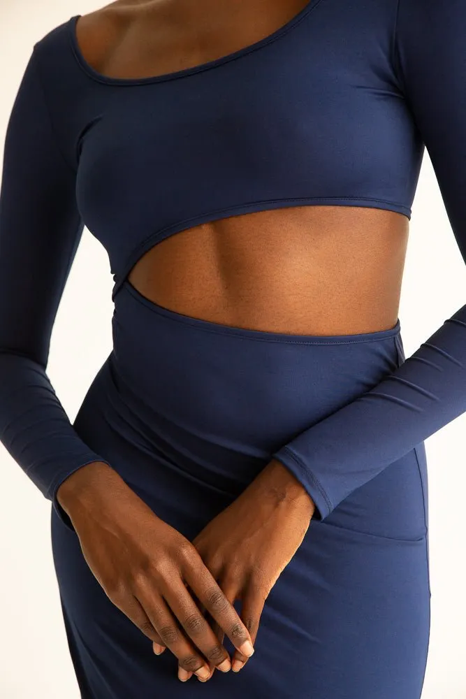 The Cut Out Maxi Dress - Navy sold by Londre Bodywear product image thumbnail 5