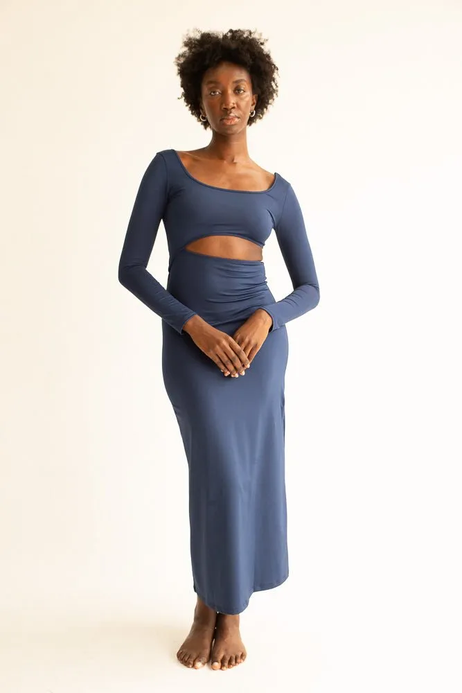 The Cut Out Maxi Dress - Navy sold by Londre Bodywear product image thumbnail 2