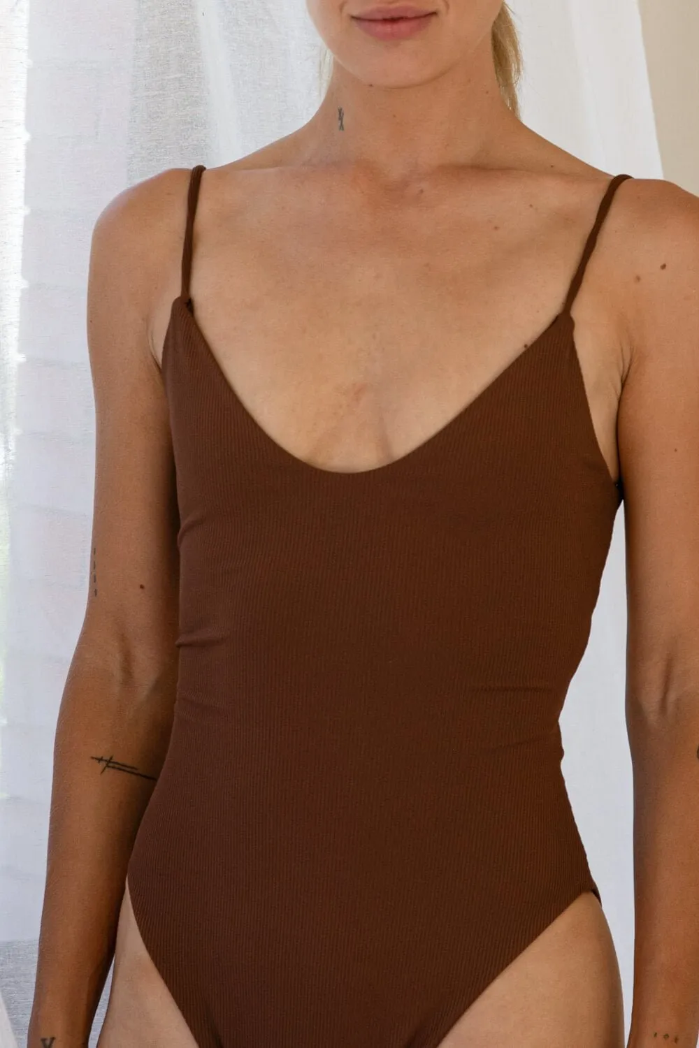 The Corset One Piece - Ribbed Espresso sold by Londre Bodywear product image thumbnail 5