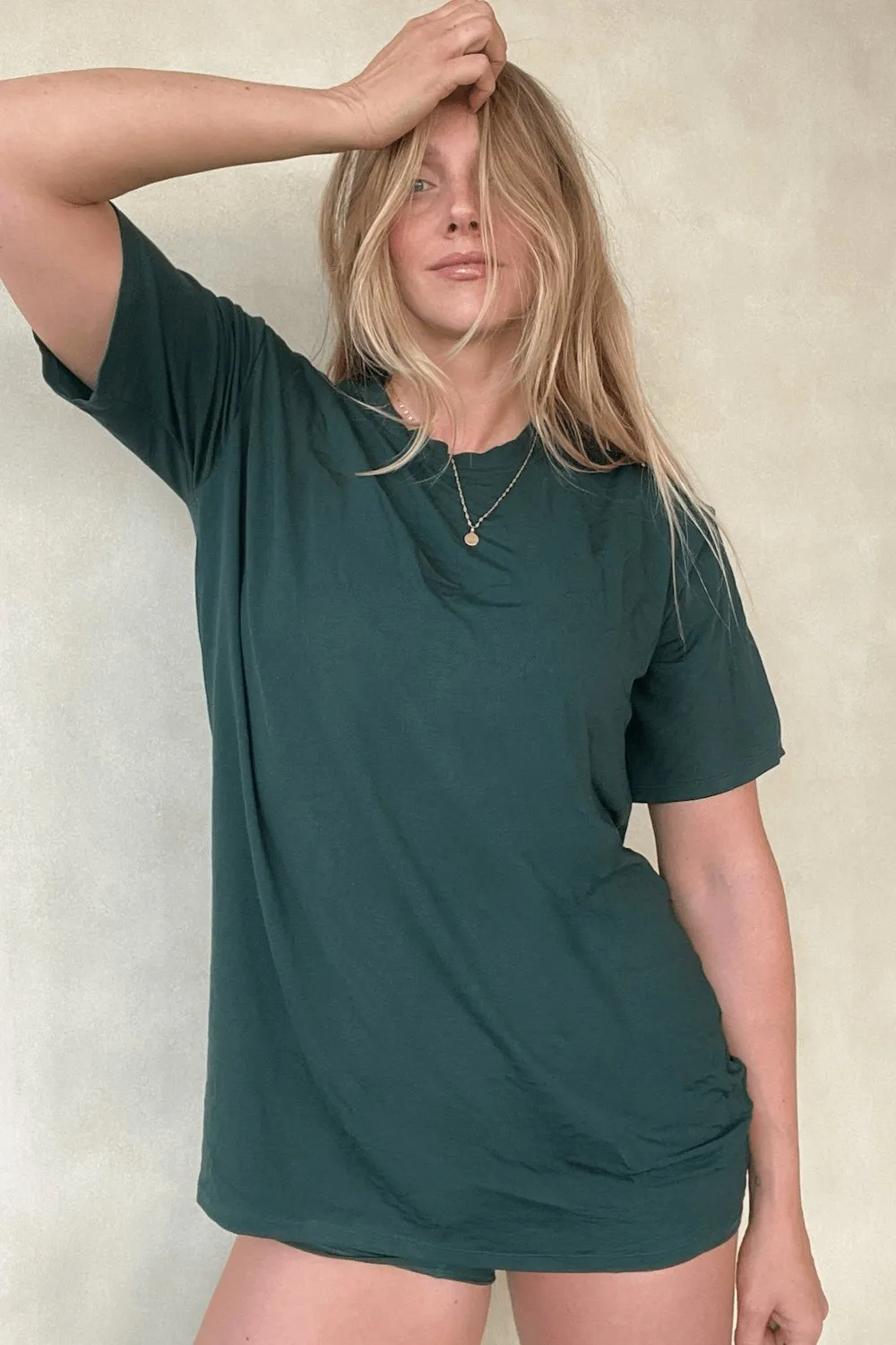 The Cool-Comf Lounge T-Shirt - Evergreen sold by Londre Bodywear product image thumbnail 4