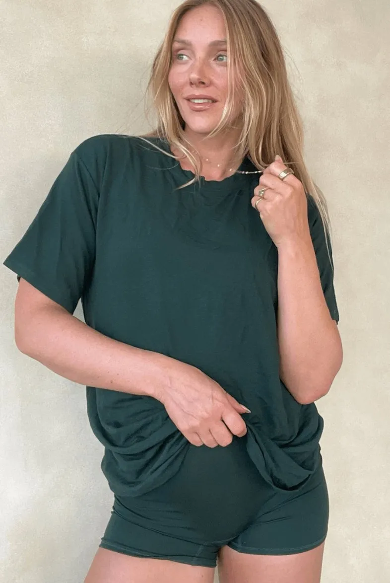 The Cool-Comf Lounge T-Shirt - Evergreen sold by Londre Bodywear product image thumbnail 2