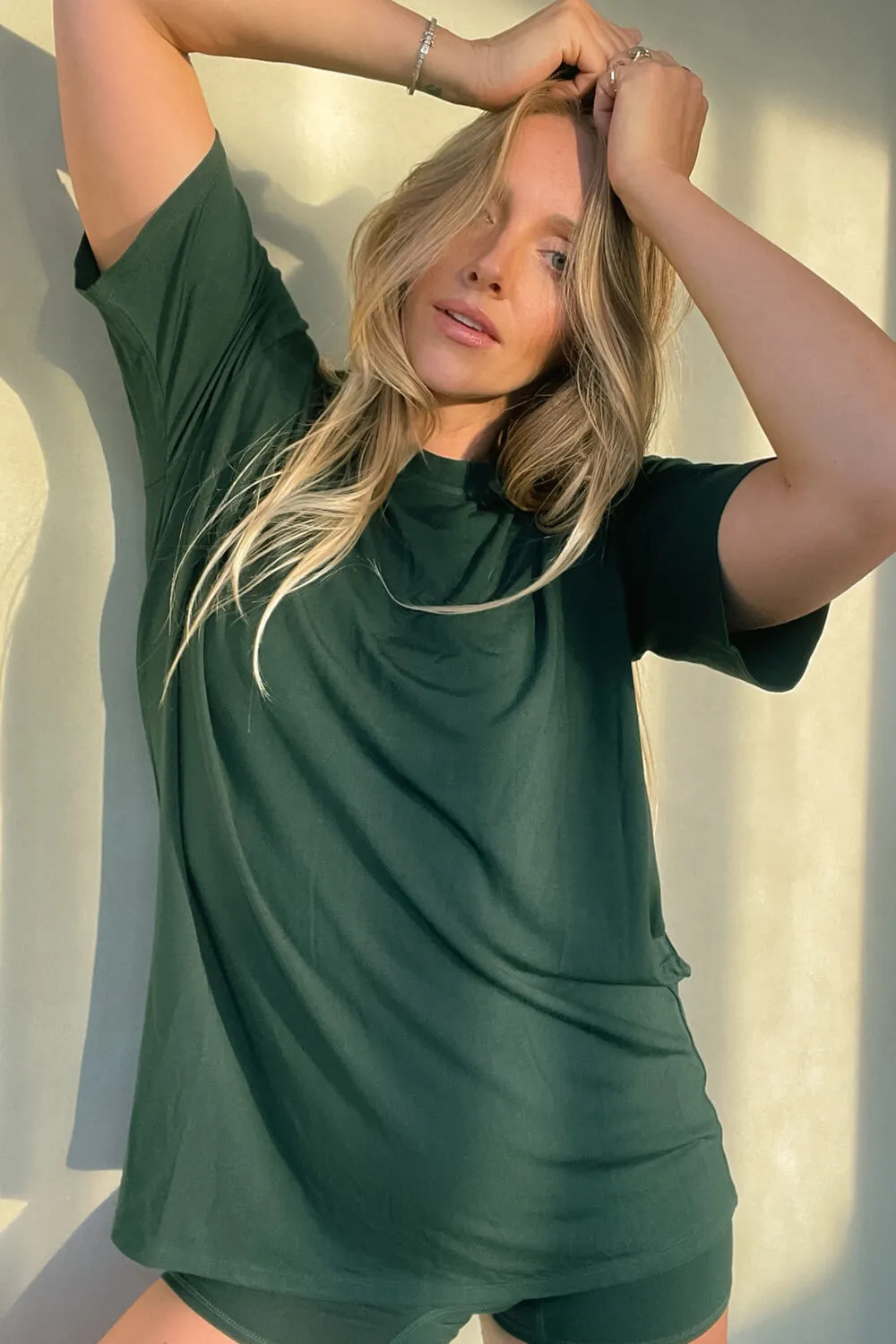 The Cool-Comf Lounge T-Shirt - Evergreen sold by Londre Bodywear