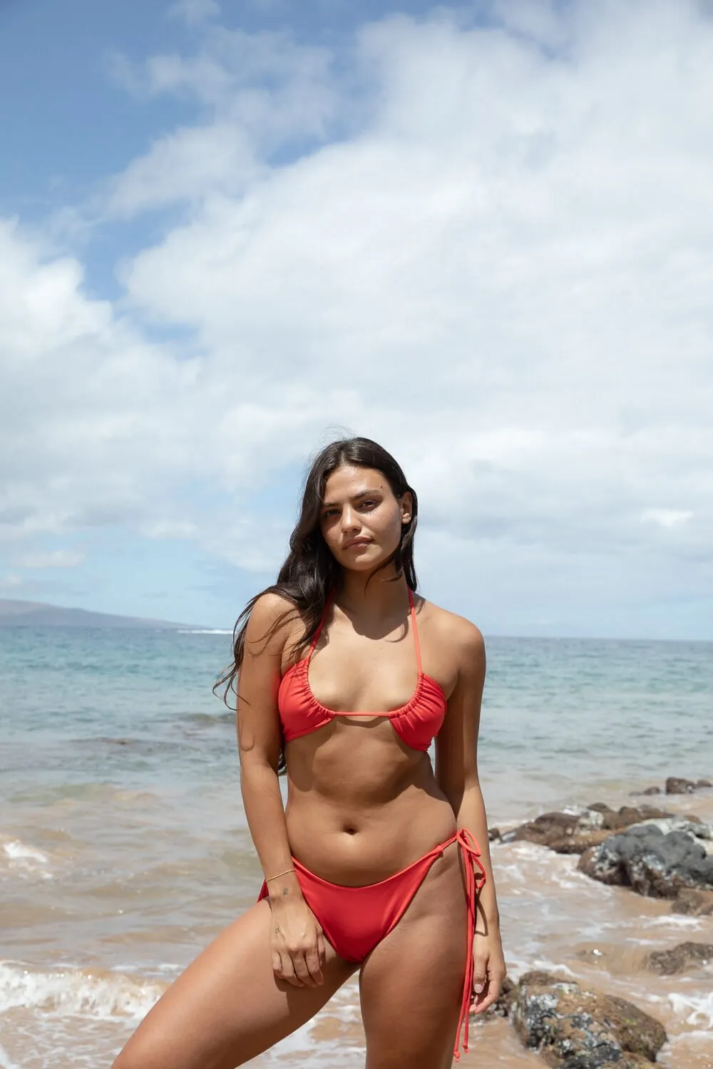 The Tied Up Top - Fiesta Red sold by Londre Bodywear product image thumbnail 5