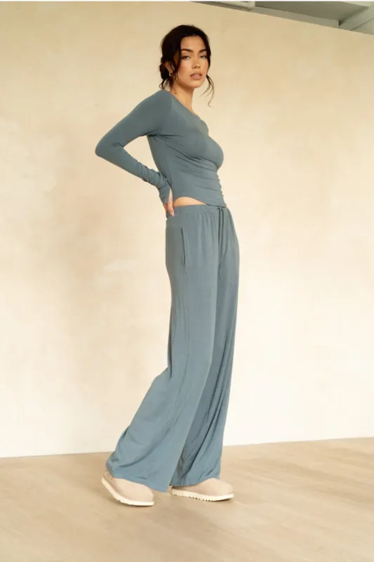 The Cool-Comf Lounge Chill Pant - Misty Gray sold by Londre Bodywear