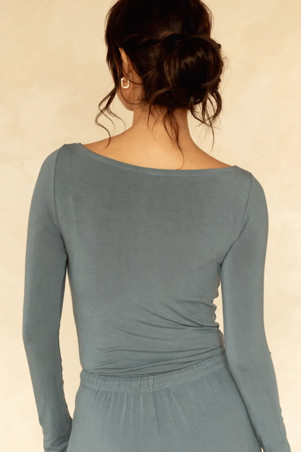 The Cool-Comf Lounge Essential Long Sleeve - Misty Gray sold by Londre Bodywear product image thumbnail 4