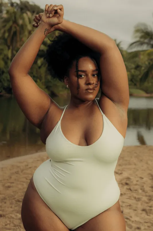 The Corset One Piece - Pistachio sold by Londre Bodywear