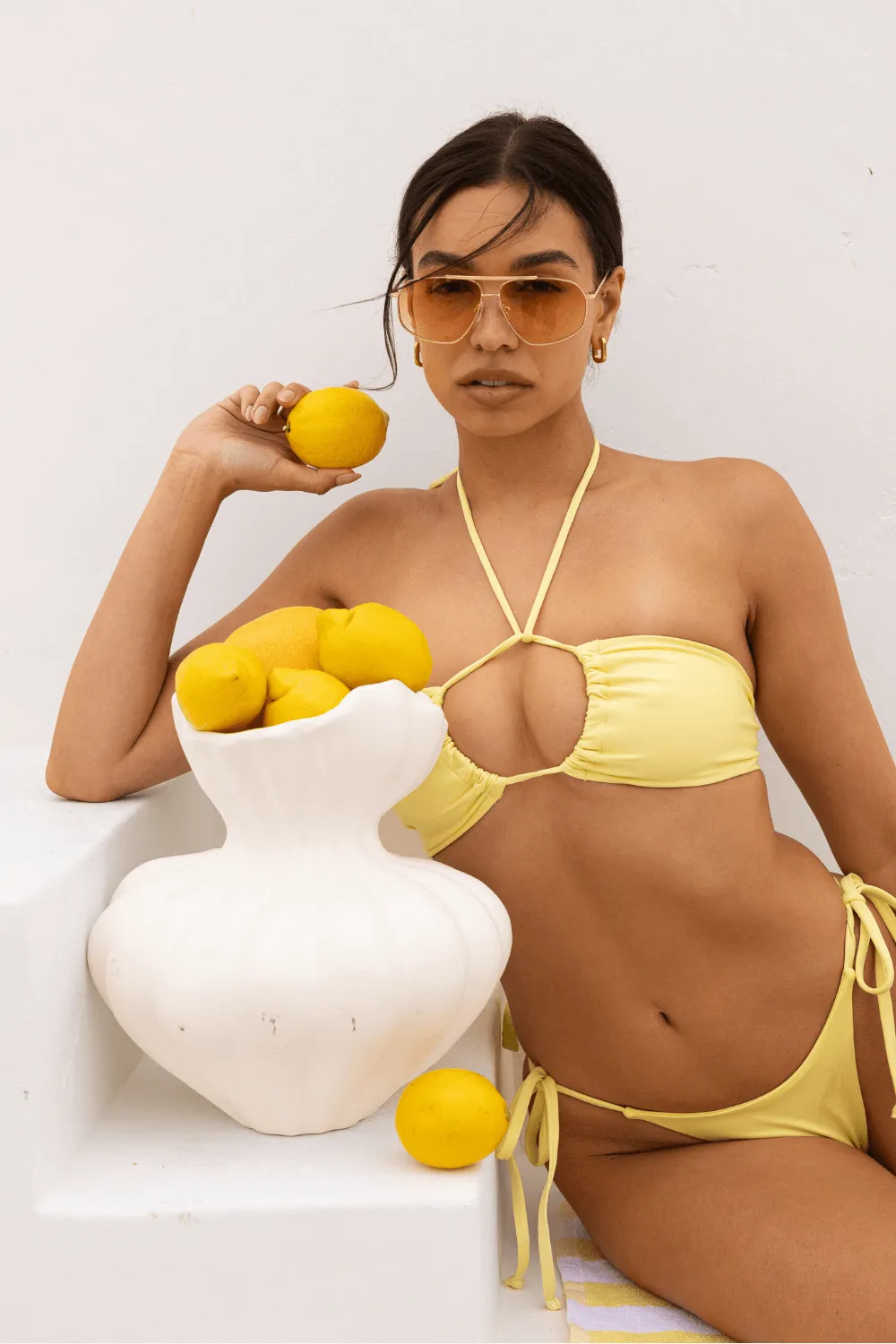 The Tied Up Top - Lemonade sold by Londre Bodywear product image thumbnail 3